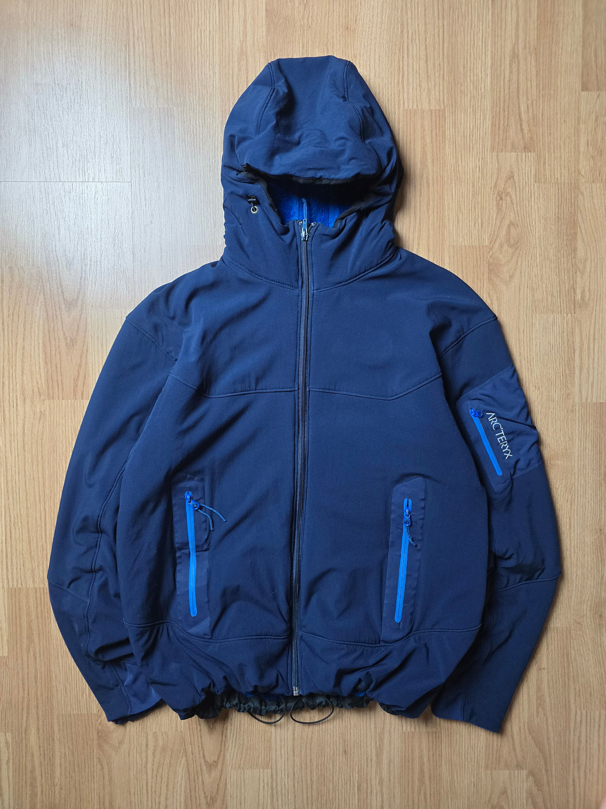 00s Arc'teryx 'Hylluss' Polartec Fleece Lined Hoodie/Jacket (L)