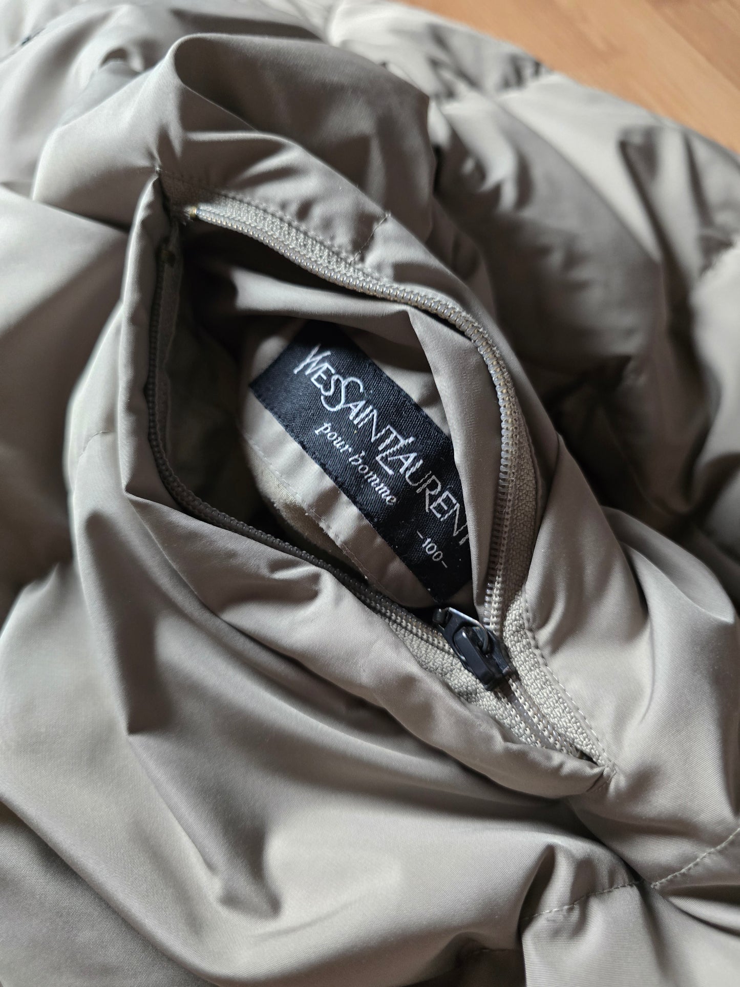 Vintage YSL Reversible Down Puffer Jacket (L)