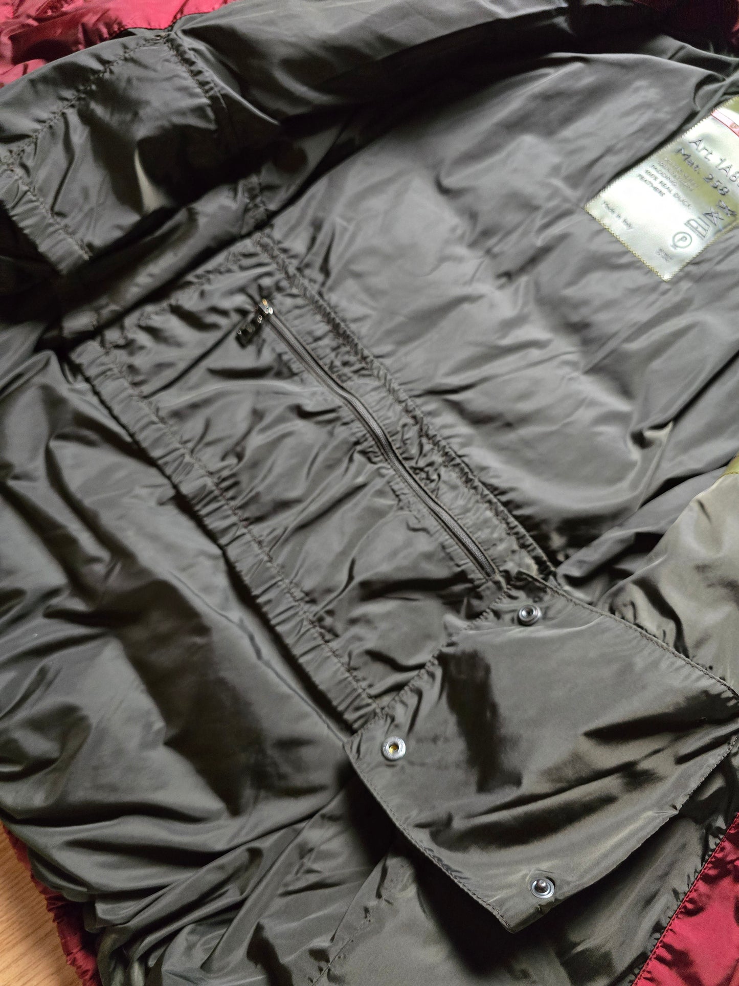 00s Prada Sport Nylon Shimmer Down Technical Toggle Puffer Jacket (S)