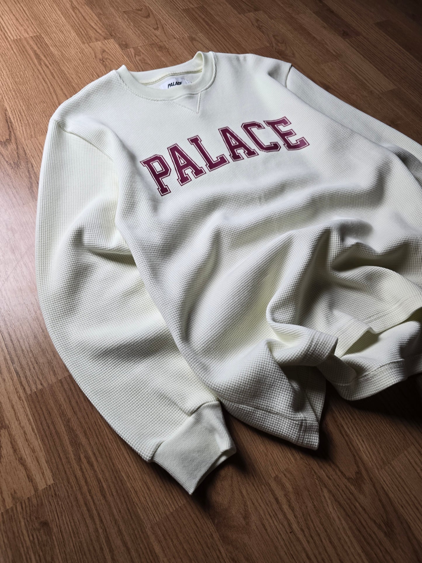 Palace Waffle Longsleeve Spellout Top (L)