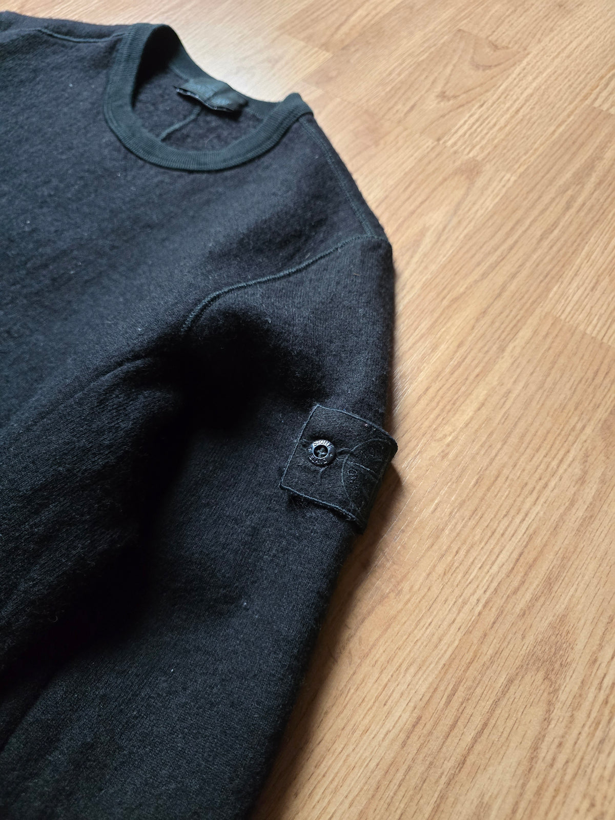 Stone Island Ghost Piece Wool Jersey Sweatshirt (S)