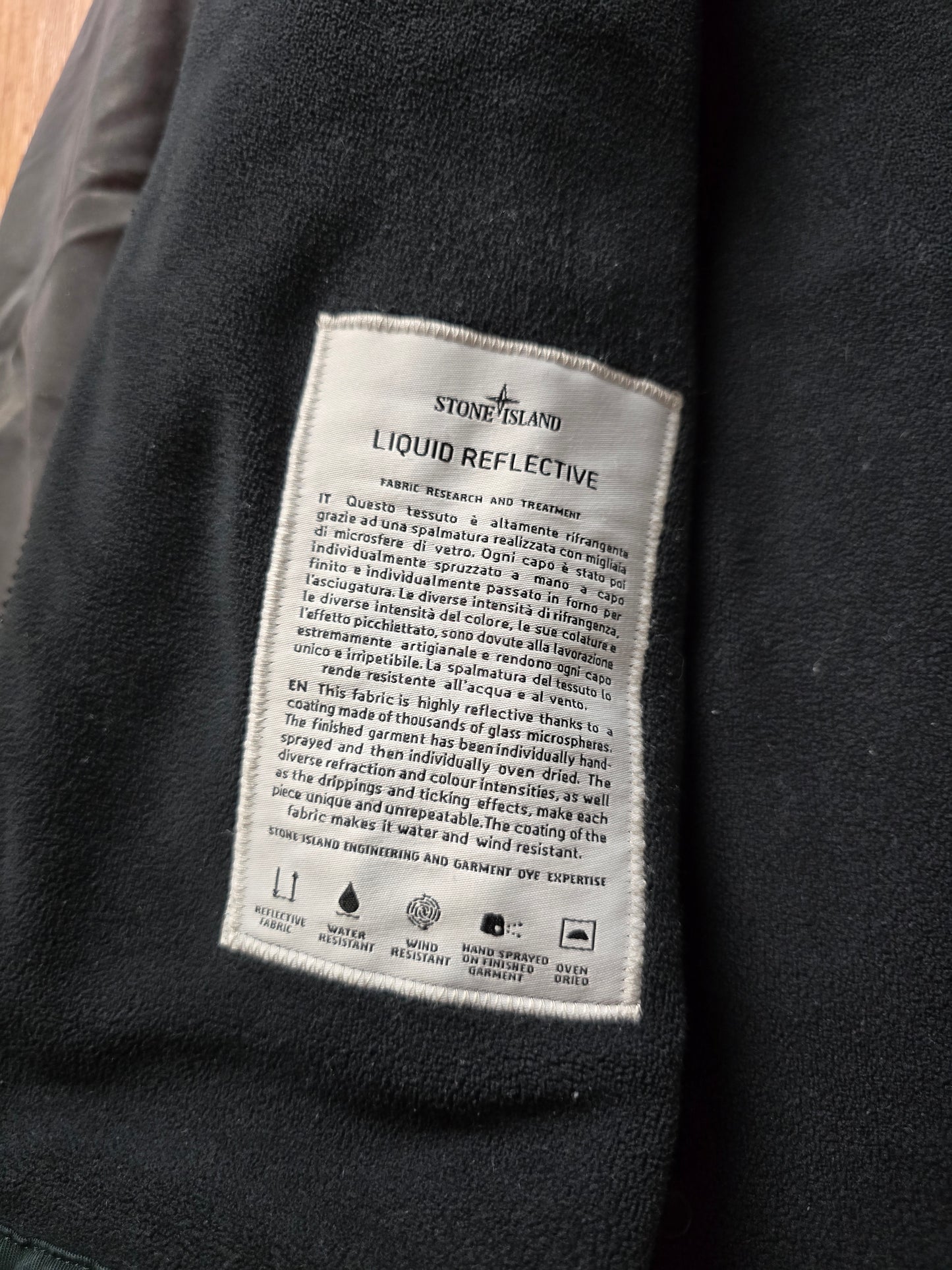Stone Island 30th Anniversary Liquid Reflective Jacket (S)