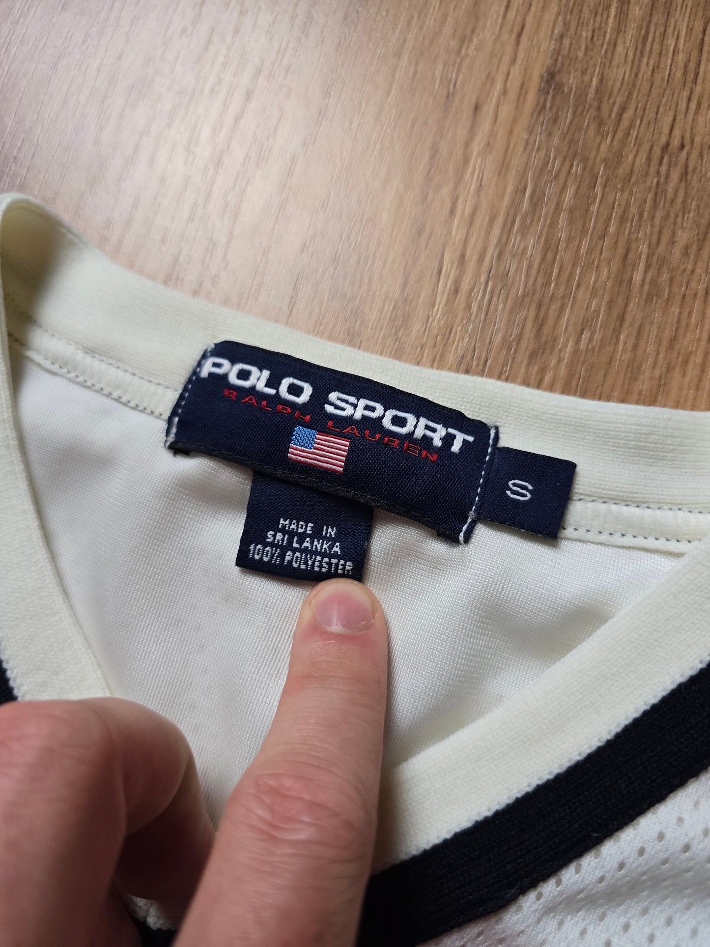 Vintage 90s Ralph Lauren Polo Sport Mesh Baseball Jersey (S/M)