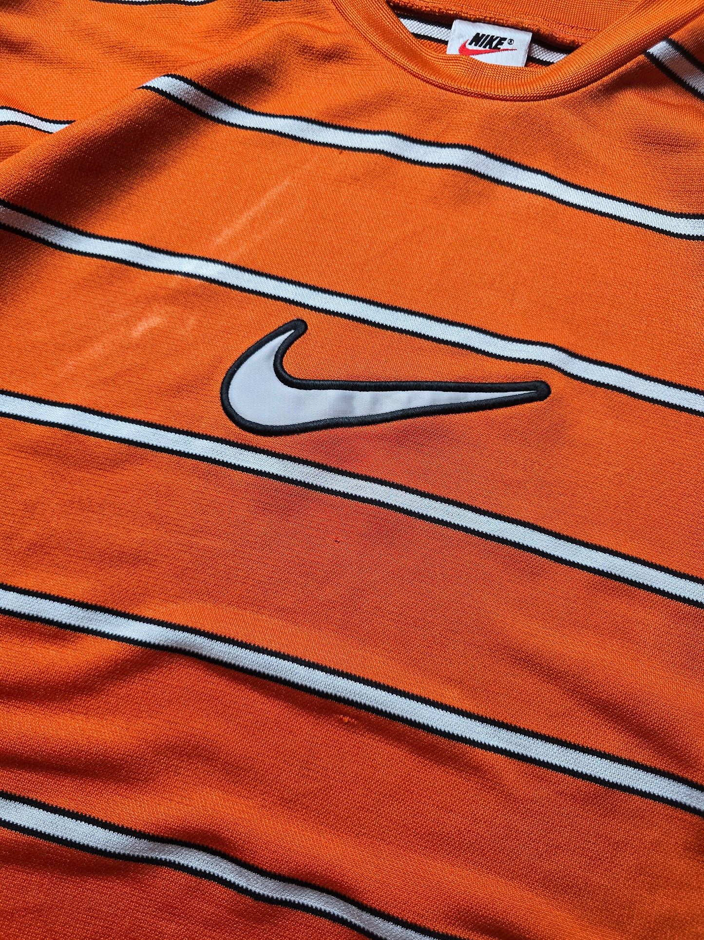 90s Nike Striped Sports Jersey (M)