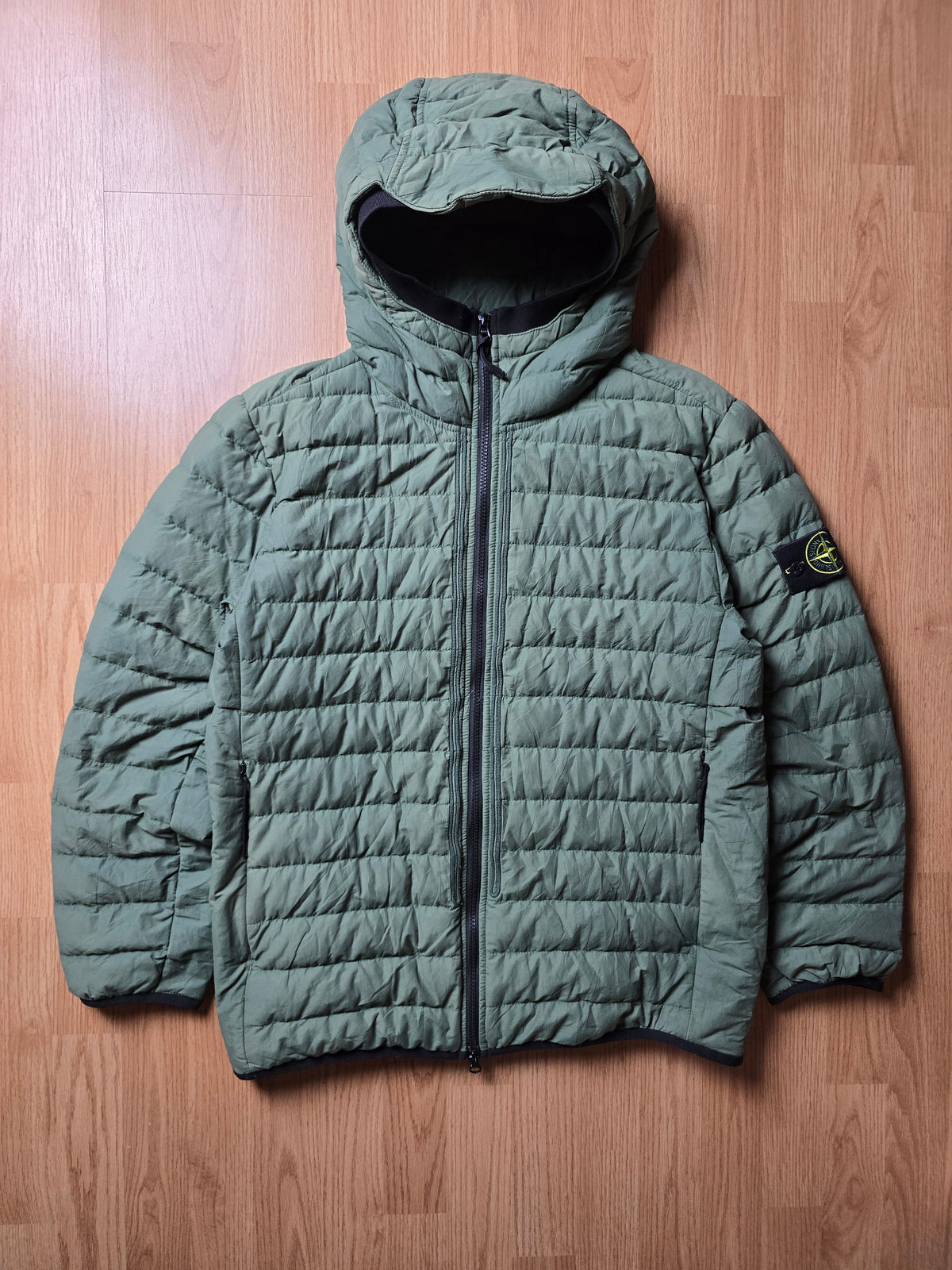Stone Island O-Cotton / R-Nylon Tela Down Puffer Jacket (L)