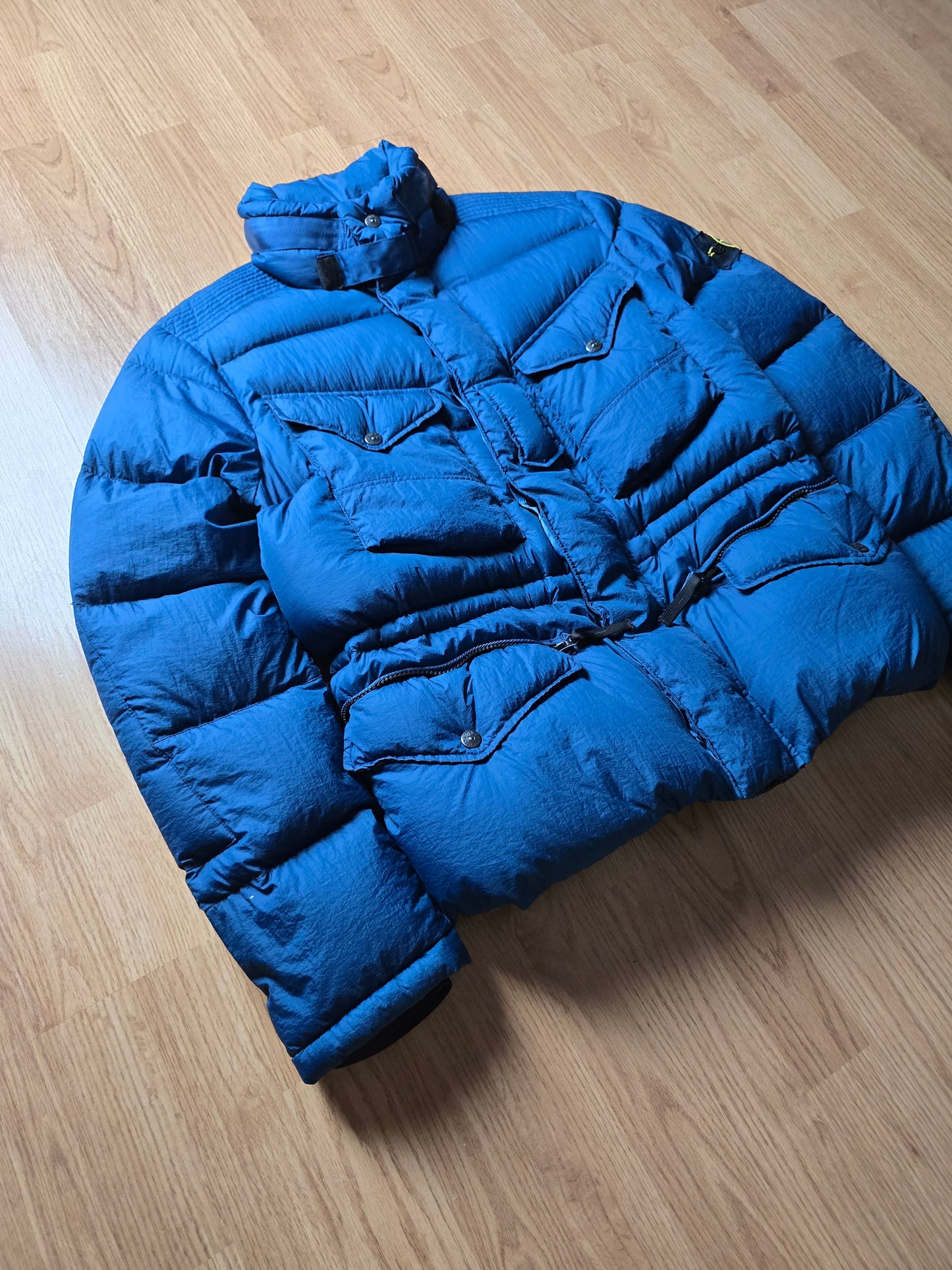 RARE Stone Island Opaque Nylon Tela Down Mesh Badge Puffer Jacket (M)