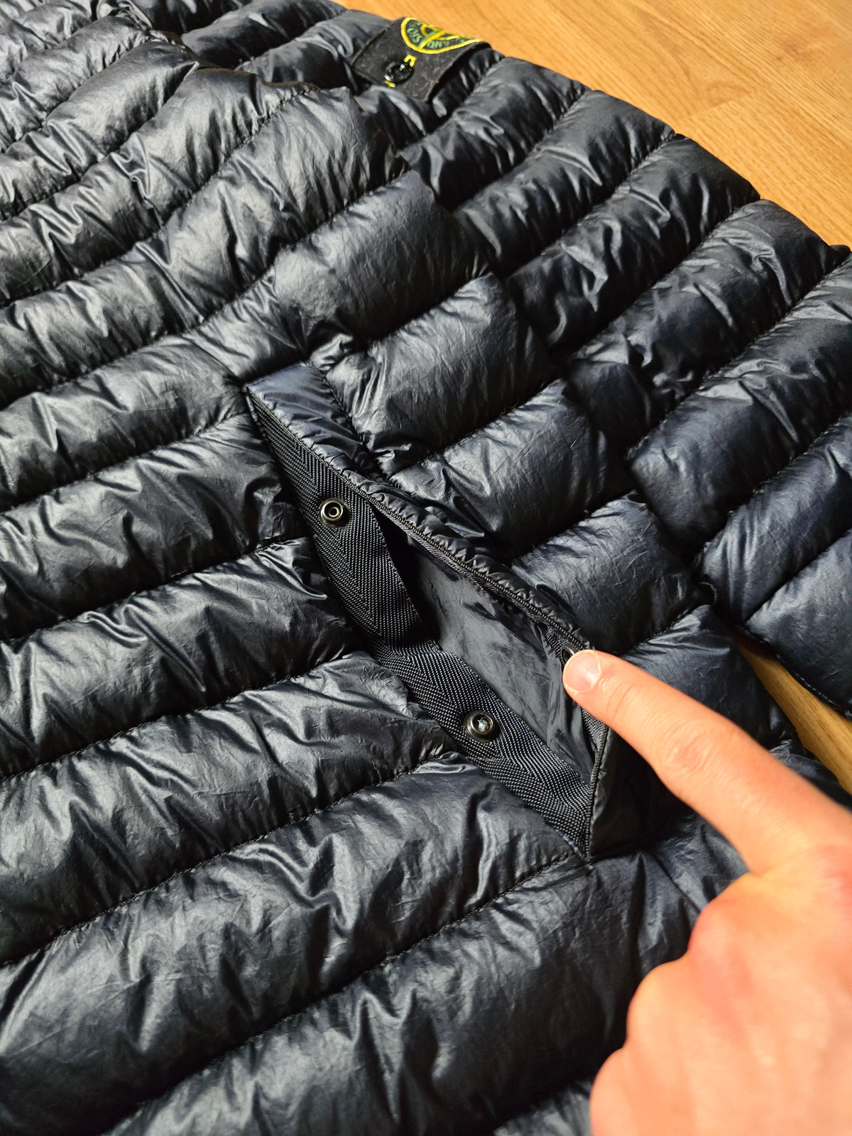 Stone Island Garment Dyed Ultralight Down Puffer Jacket (L)