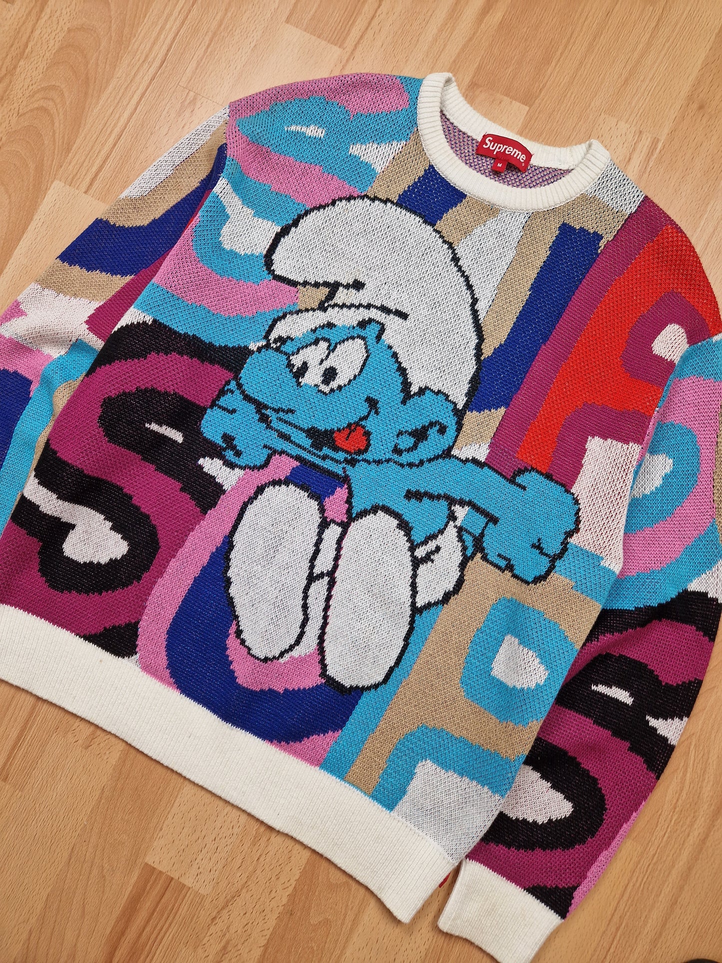 Rare Supreme x Smurfs Knit Sweater (M)