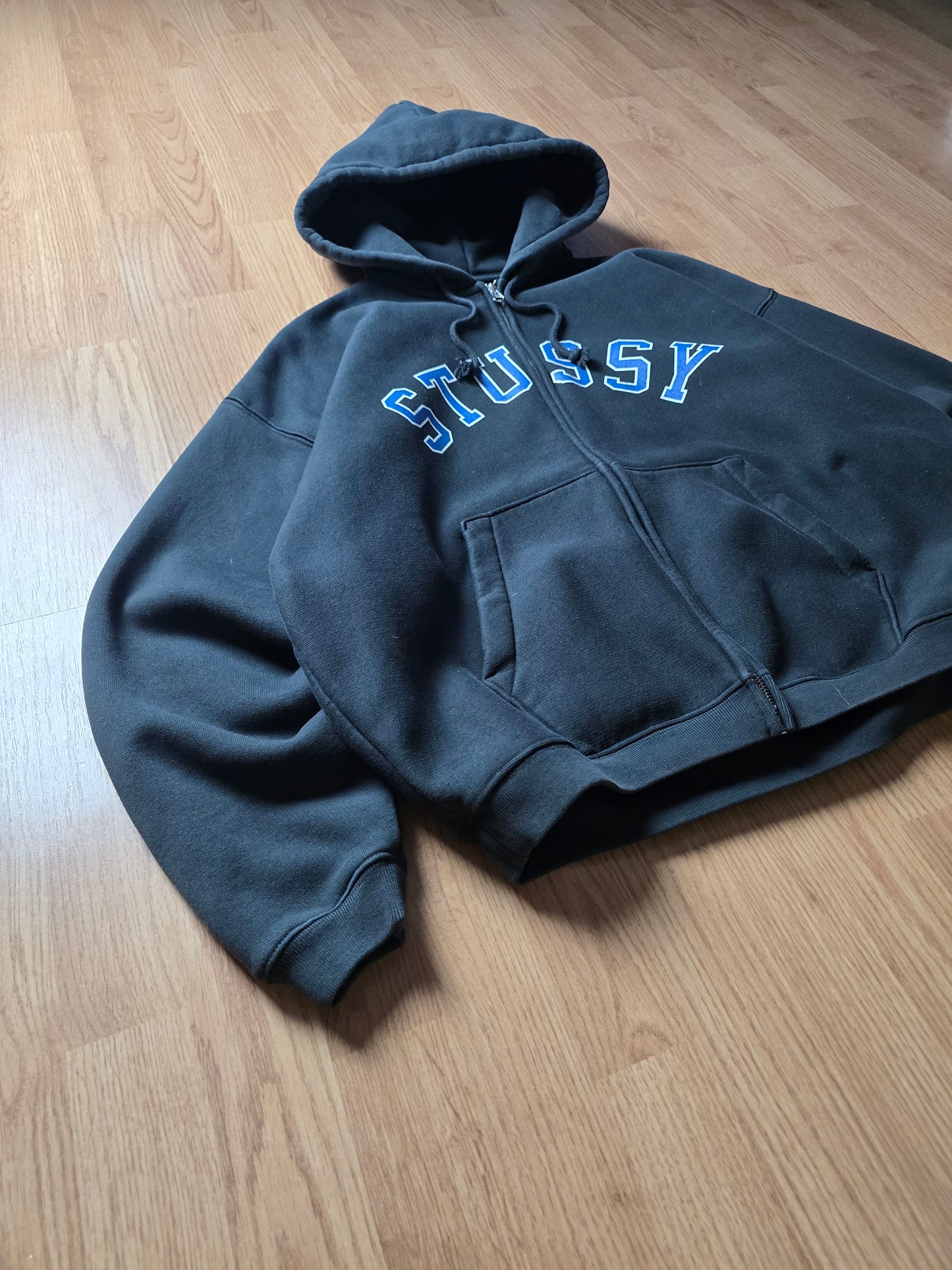 Stussy Faded Graphic Zip Hoodie (M)