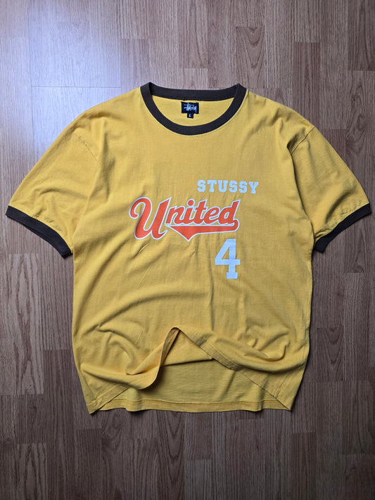 90s Stussy Sport Ringer Tee (L)