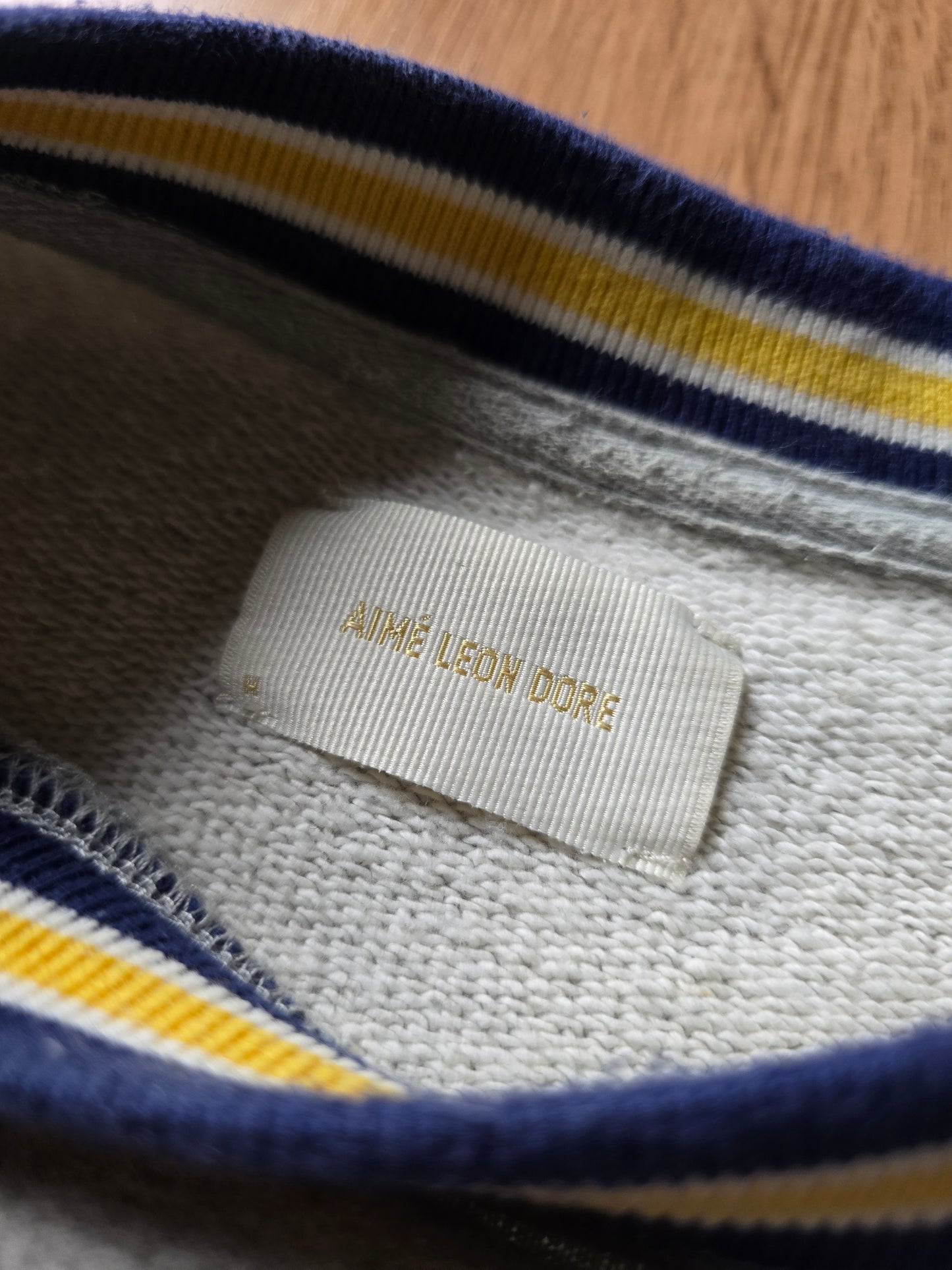 Aime Leon Dore Terry Collegiate Crewneck Sweatshirt (M)