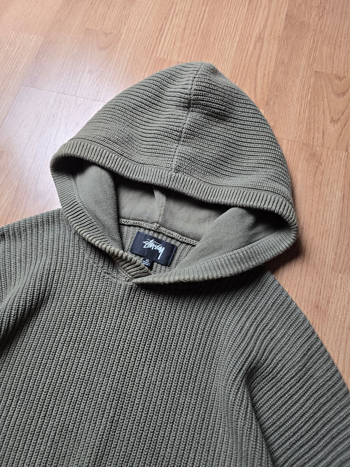 Stussy Heavyweight Cotton Knit Hoodie (XL)