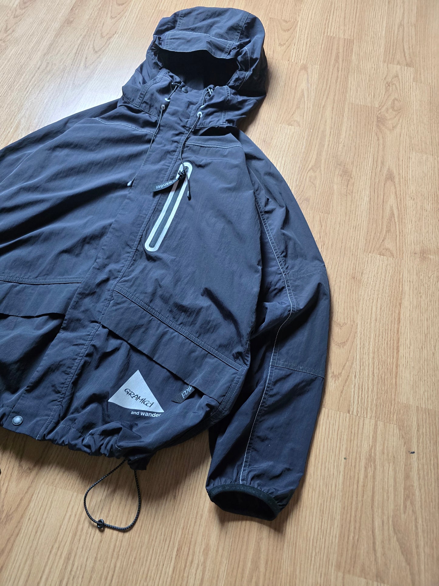 Gramicci x And Wander Patchwork Wind Hoodie Jacket (S)