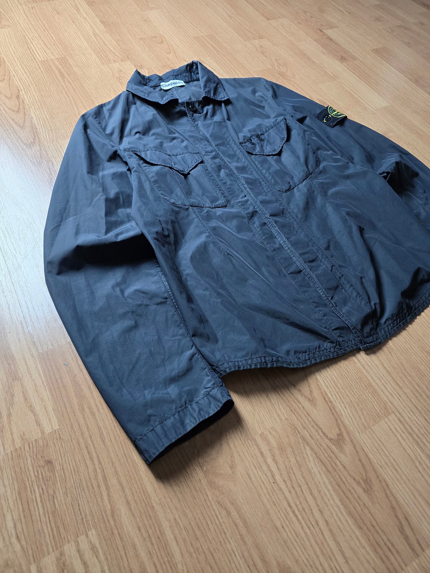 00s Stone Island Nylon Lightweight Zip Overshirt (M)