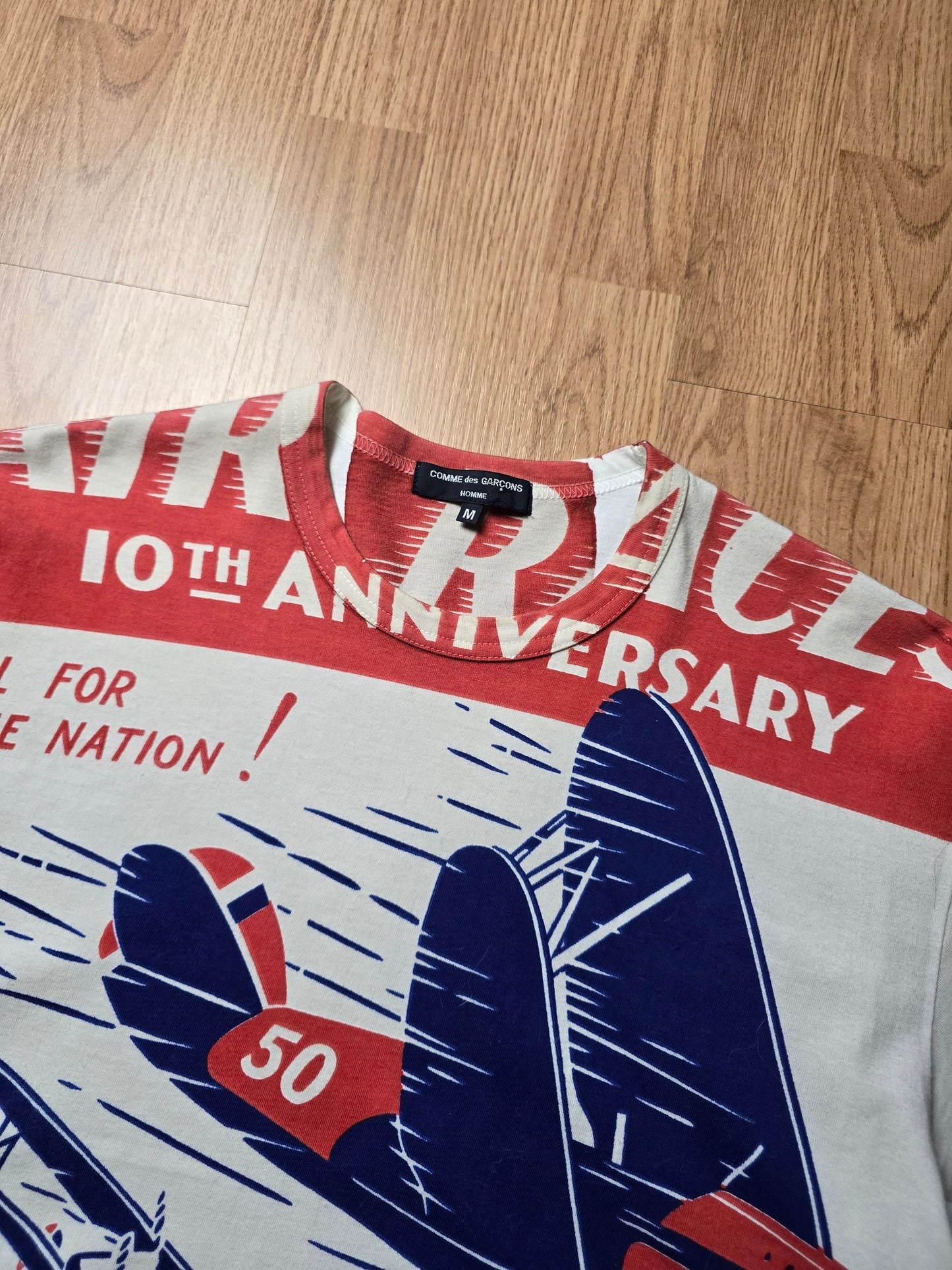 RARE Comme Des Garcon Homme 10th Anniversary Graphic Tee (M)