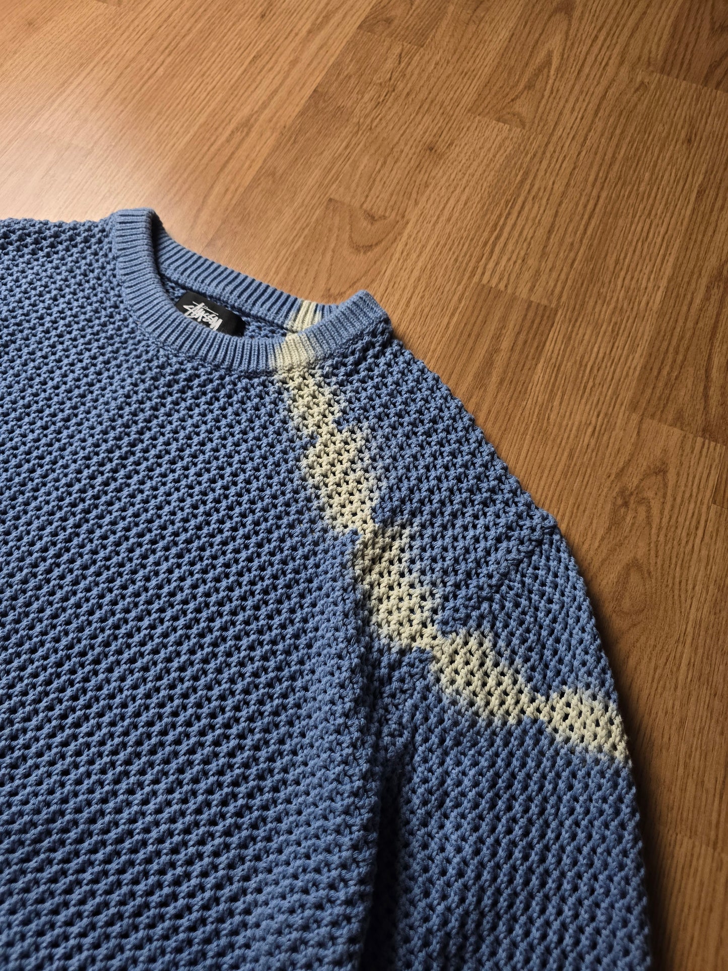 Stussy Pigment Dyed Loose Gauge Knit Sweater (L/XL)