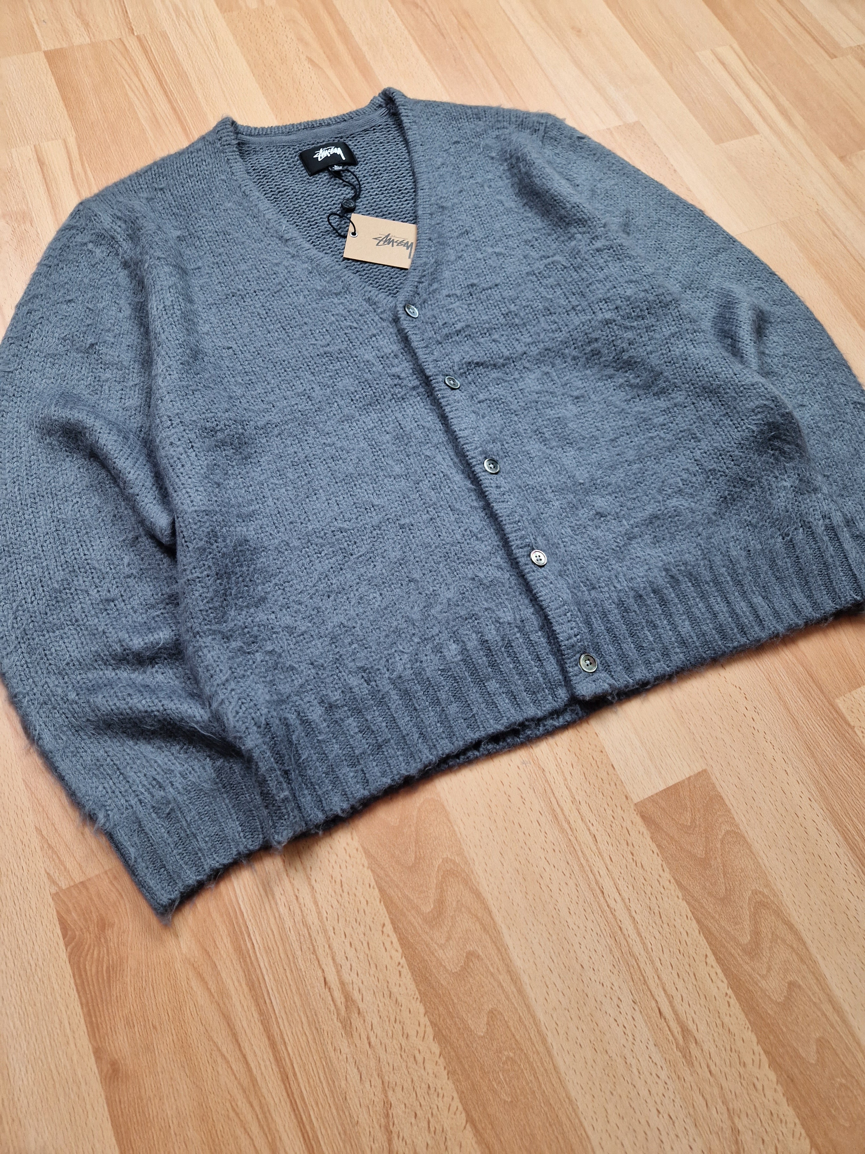 Stussy 'Brushed Mohair' Cardigan (L) – uniform.streetwear