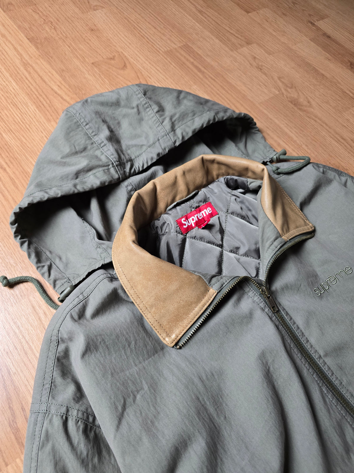 Supreme Leather Colar Utility Jacket (S/M)