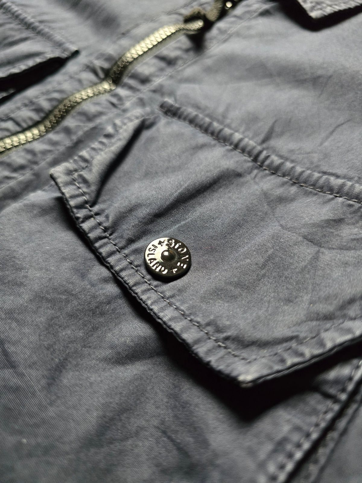 Stone Island Garment Dyed Zip Overshirt (S)