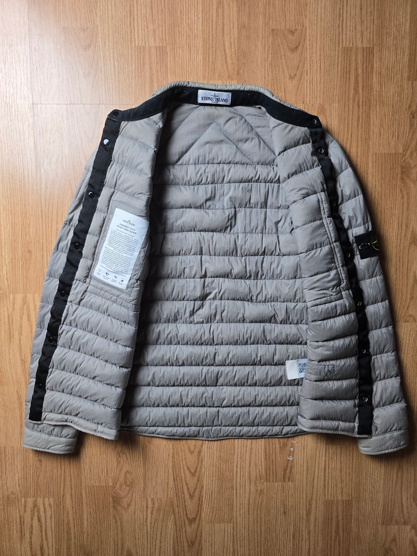 Stone Island Garment Dyed Micro Yarn Down Overshirt Jacket (S)