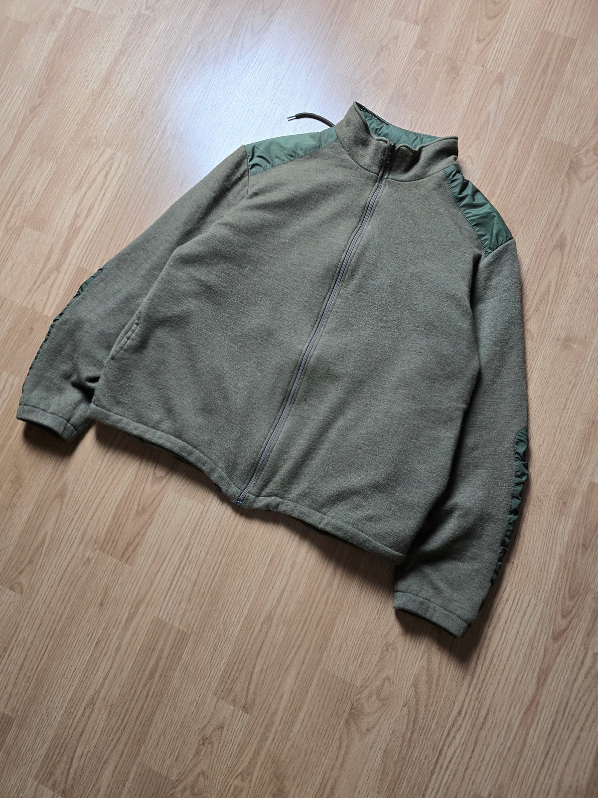 Prada Padded Wool & Nylon Reversible Hybrid Jacket (M)