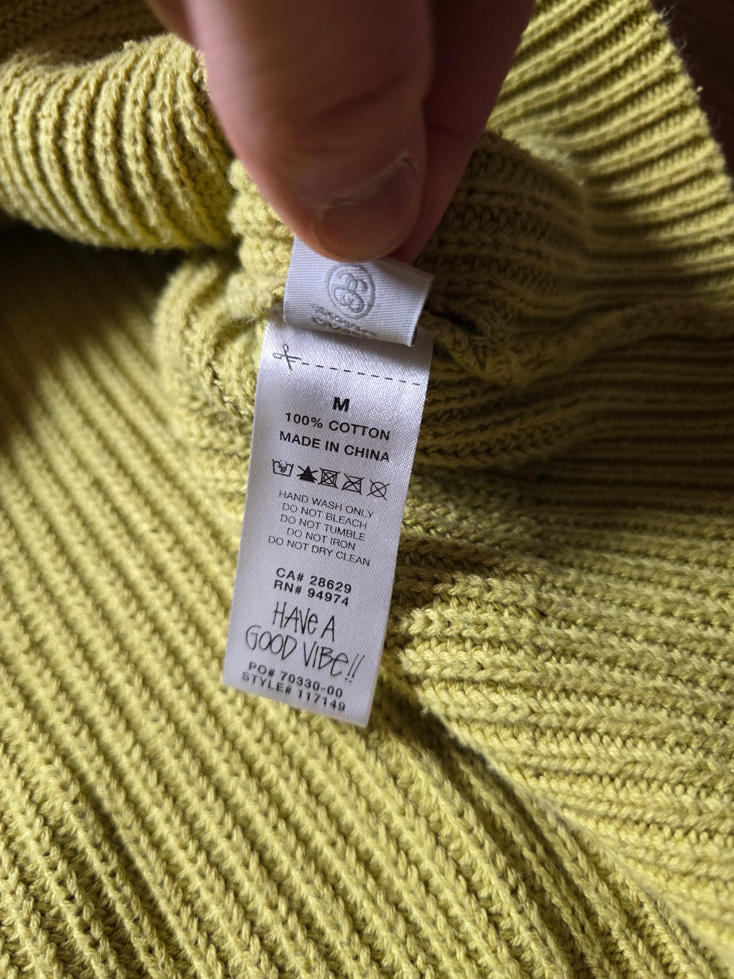 Stussy Spray Dyed Knit Hoodie (M/L)