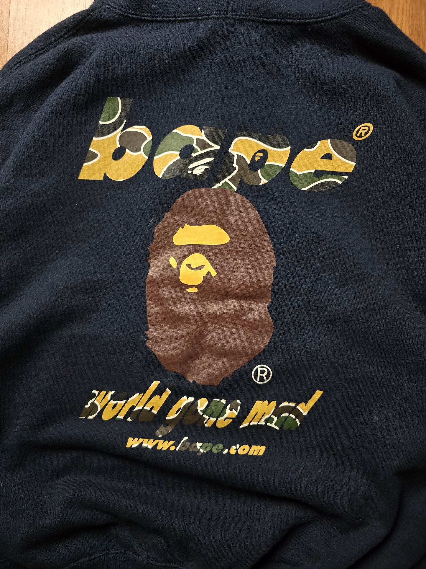 Bape Sta Camo WGM Ape Head Loose Fit Hoodie (S/M)