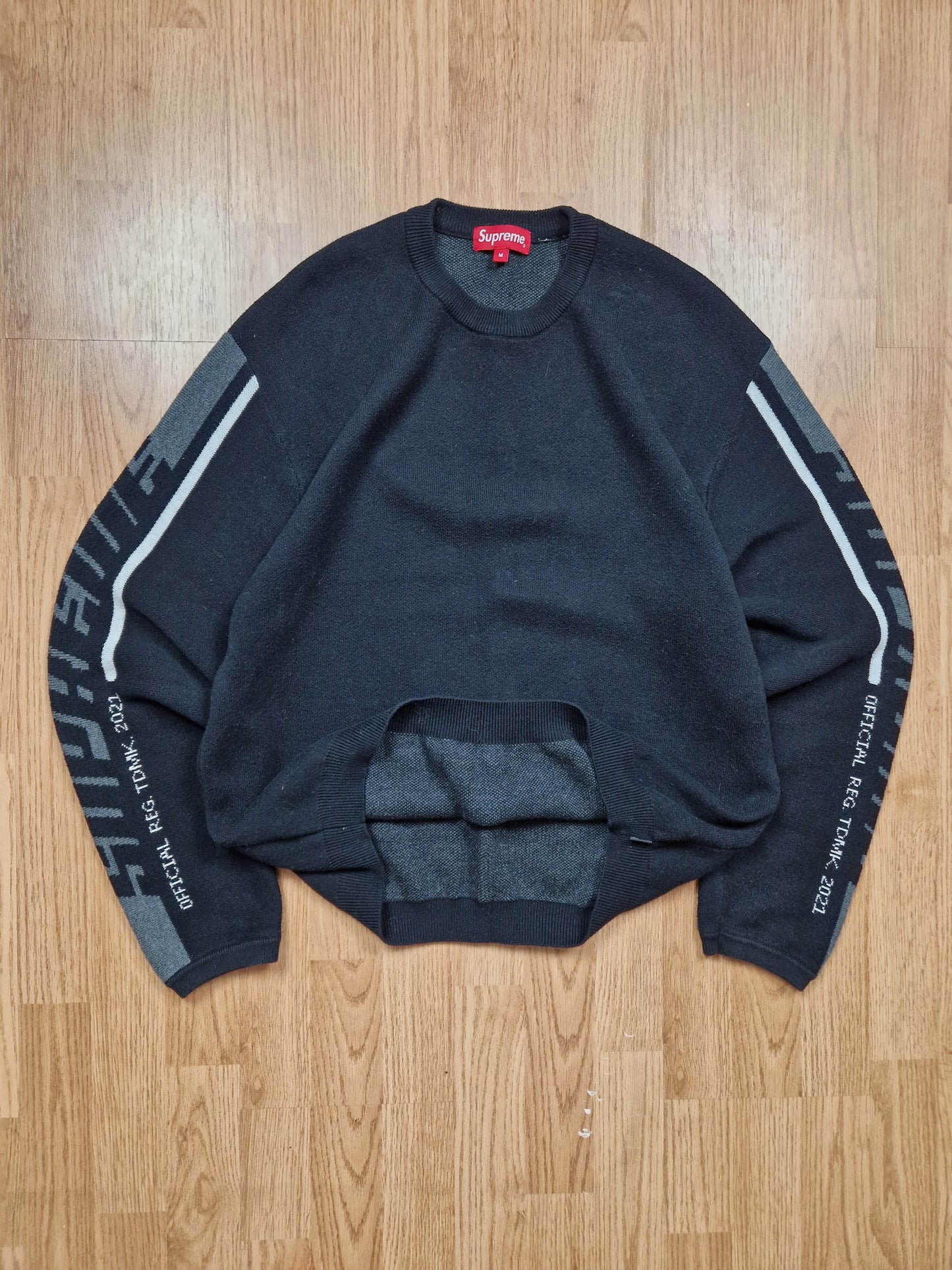 Supreme LTD Sleeve Stripe Knit Sweater (M)