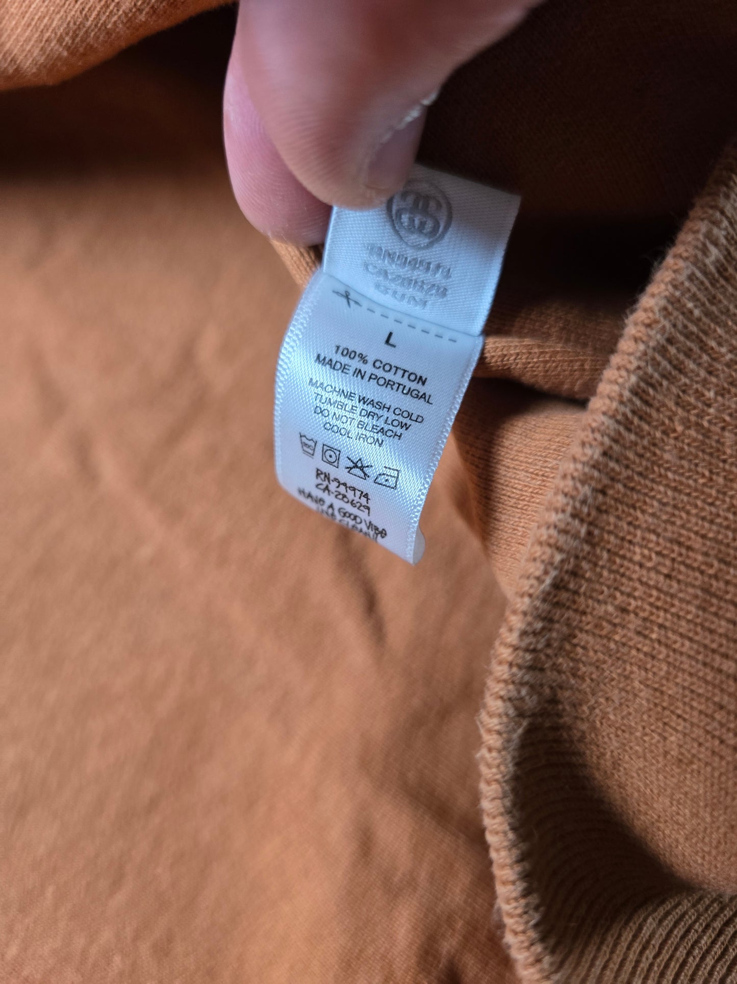 Stussy 'Double Face Label Zip' Heavyweight Hoodie (L)
