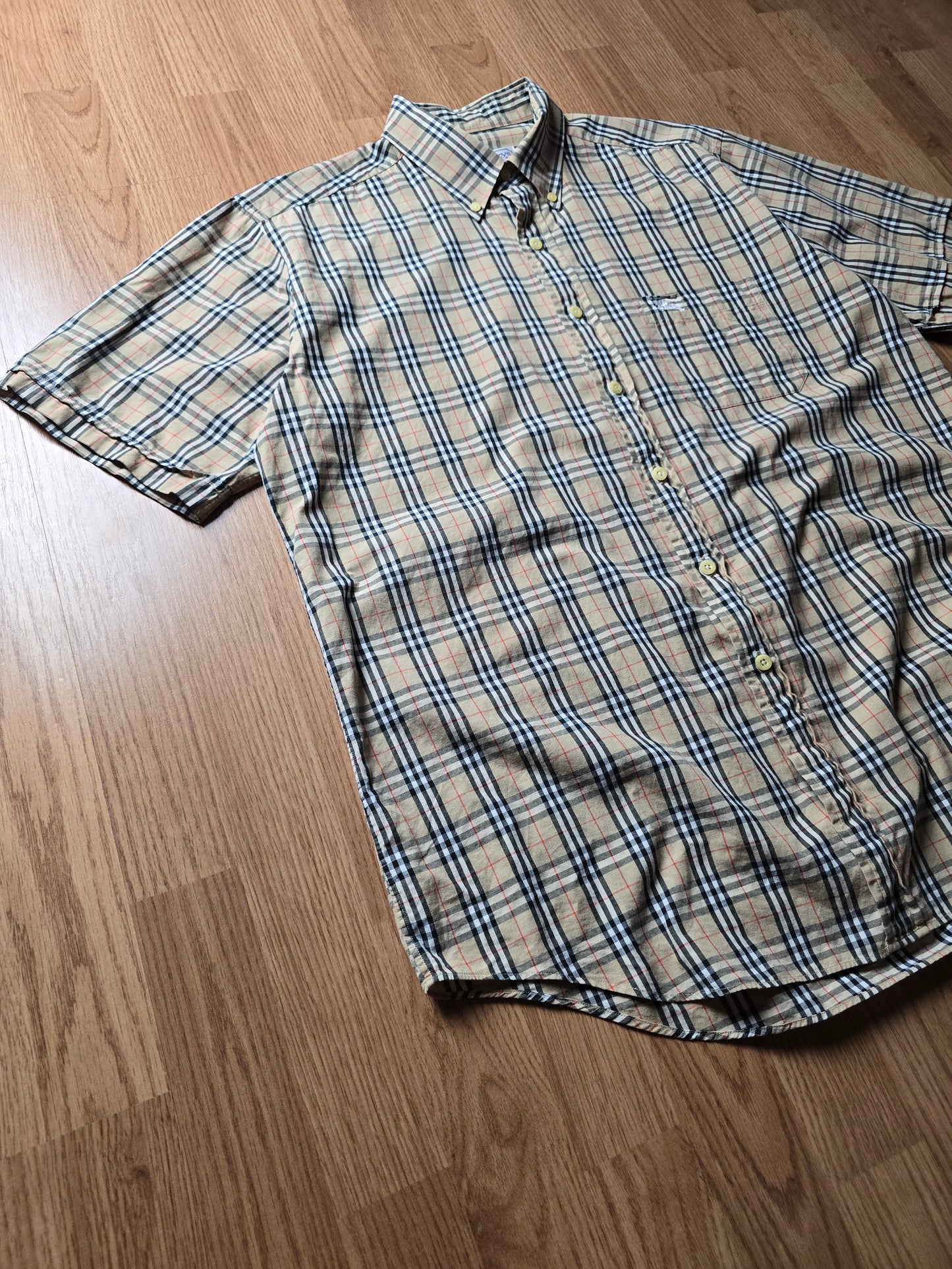 Vintage Burberry SS Nova Check Flannel Shirt (L)