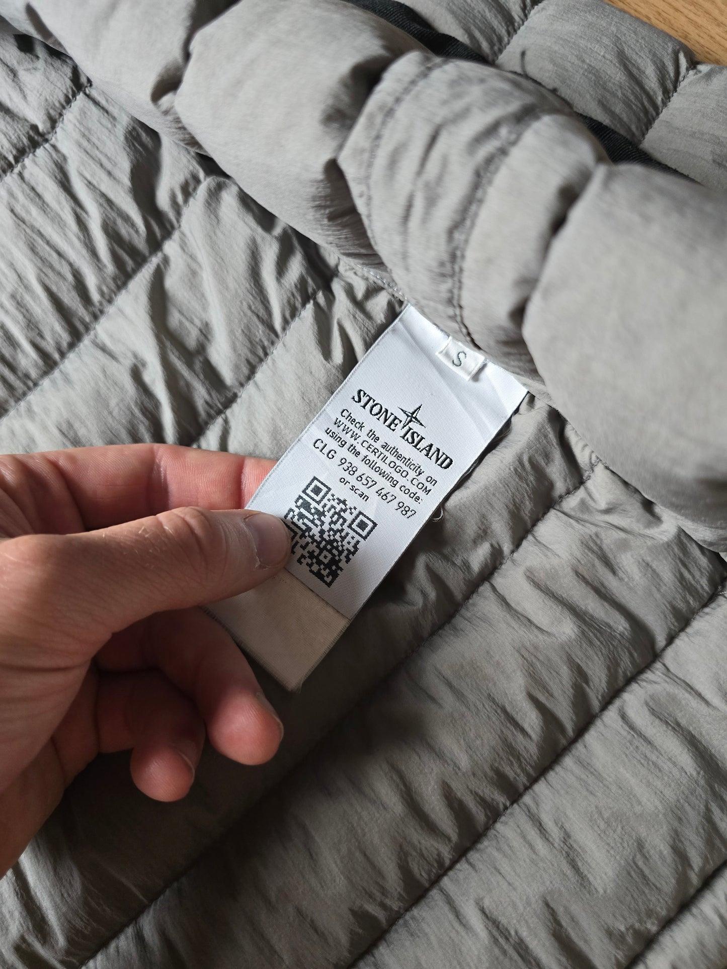 Stone Island Garment Dyed Micro Yarn Down Overshirt Jacket (S)