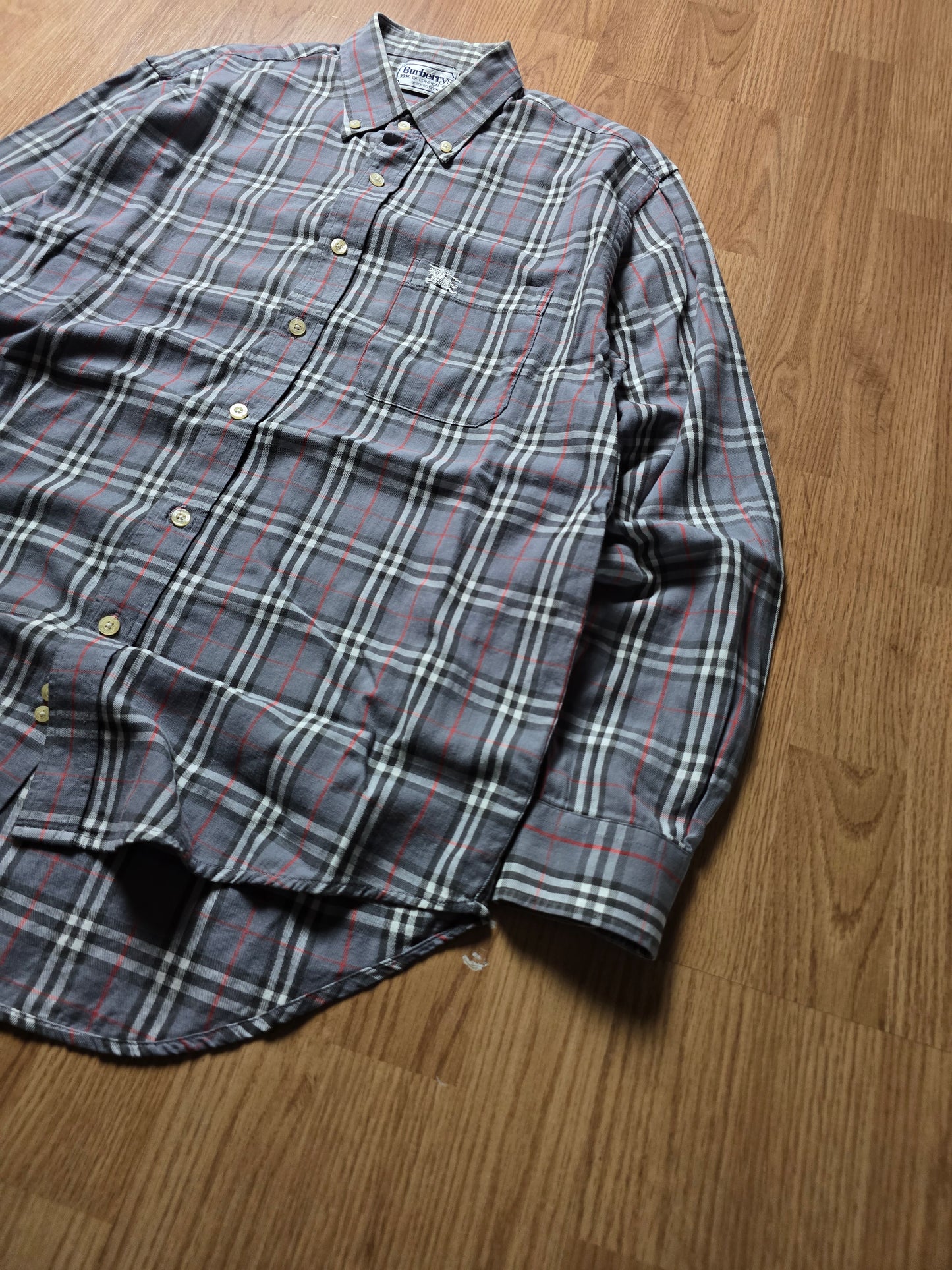 Vintage Burberry LS Nova Check Flannel Shirt (M)