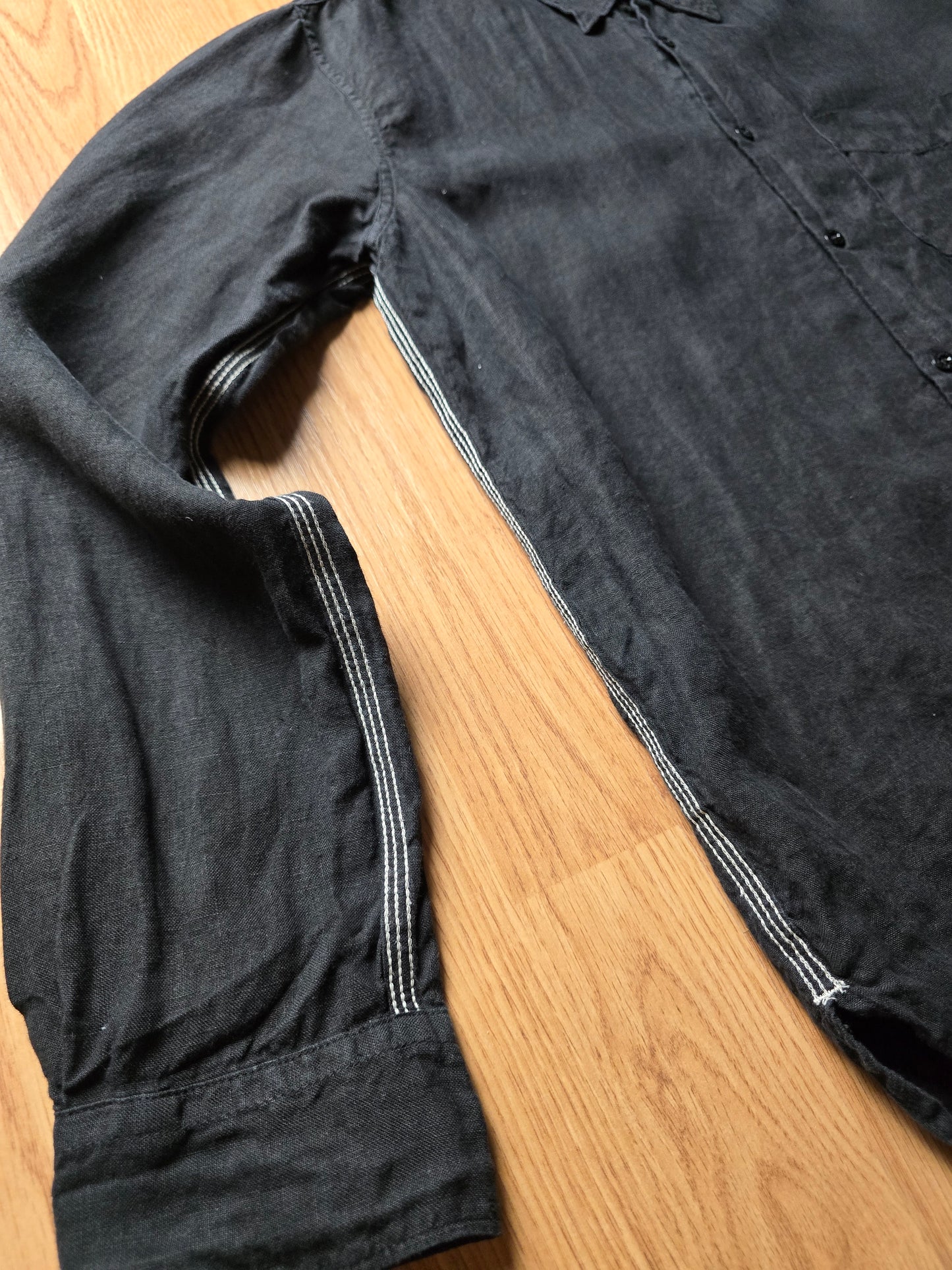 Vintage Stone Island Embroidered Linen LS Shirt (L)