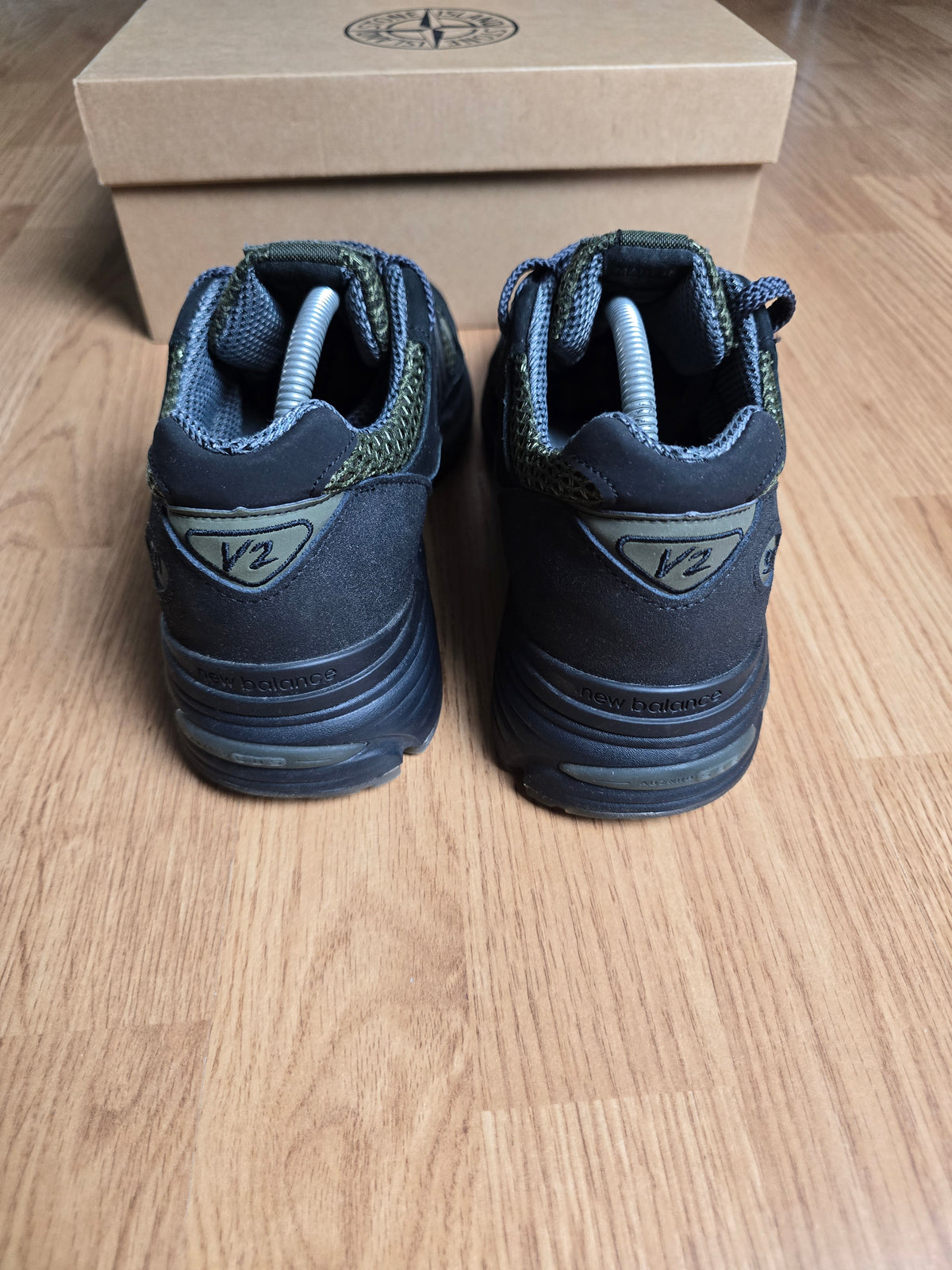 Stone Island x New Balance 991V2 Black Olive (UK8)