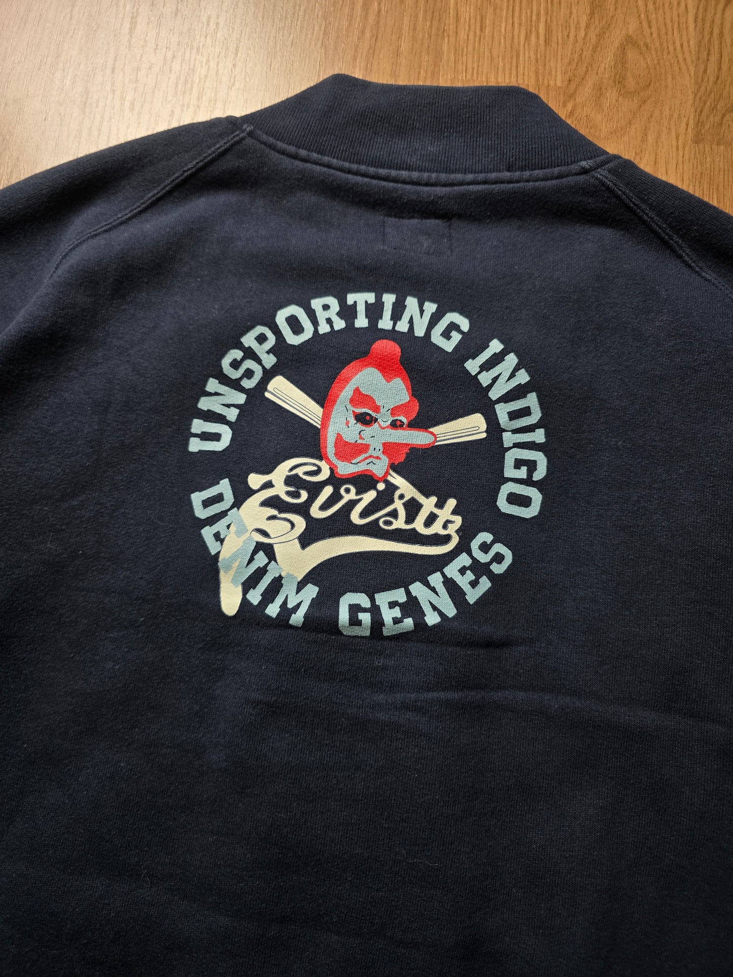 00s Evisu Embroidered Cotton Zip Bomber (L/XL)