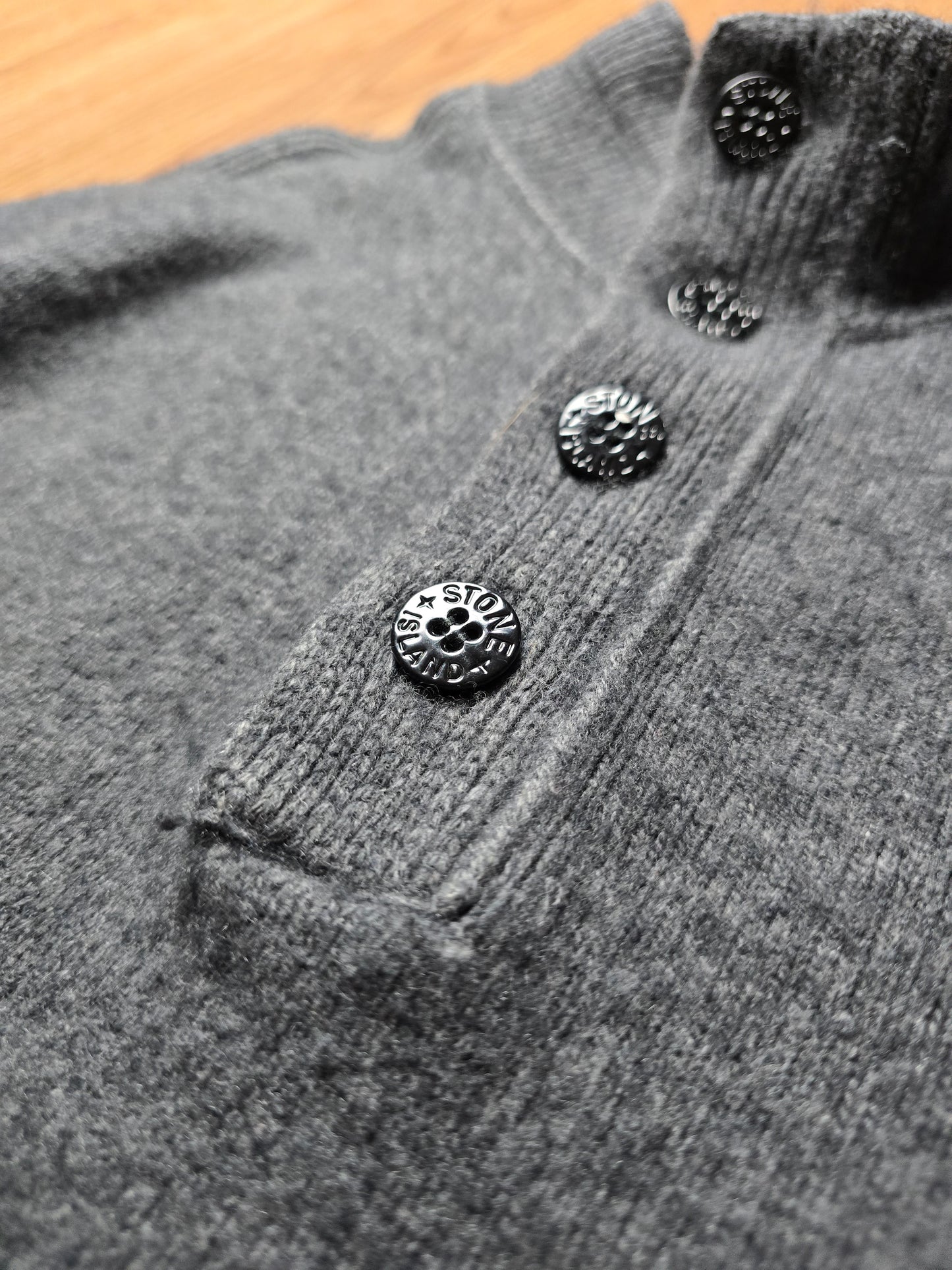 Stone Island Quater Zip Wool Blend Jumper (M/L)