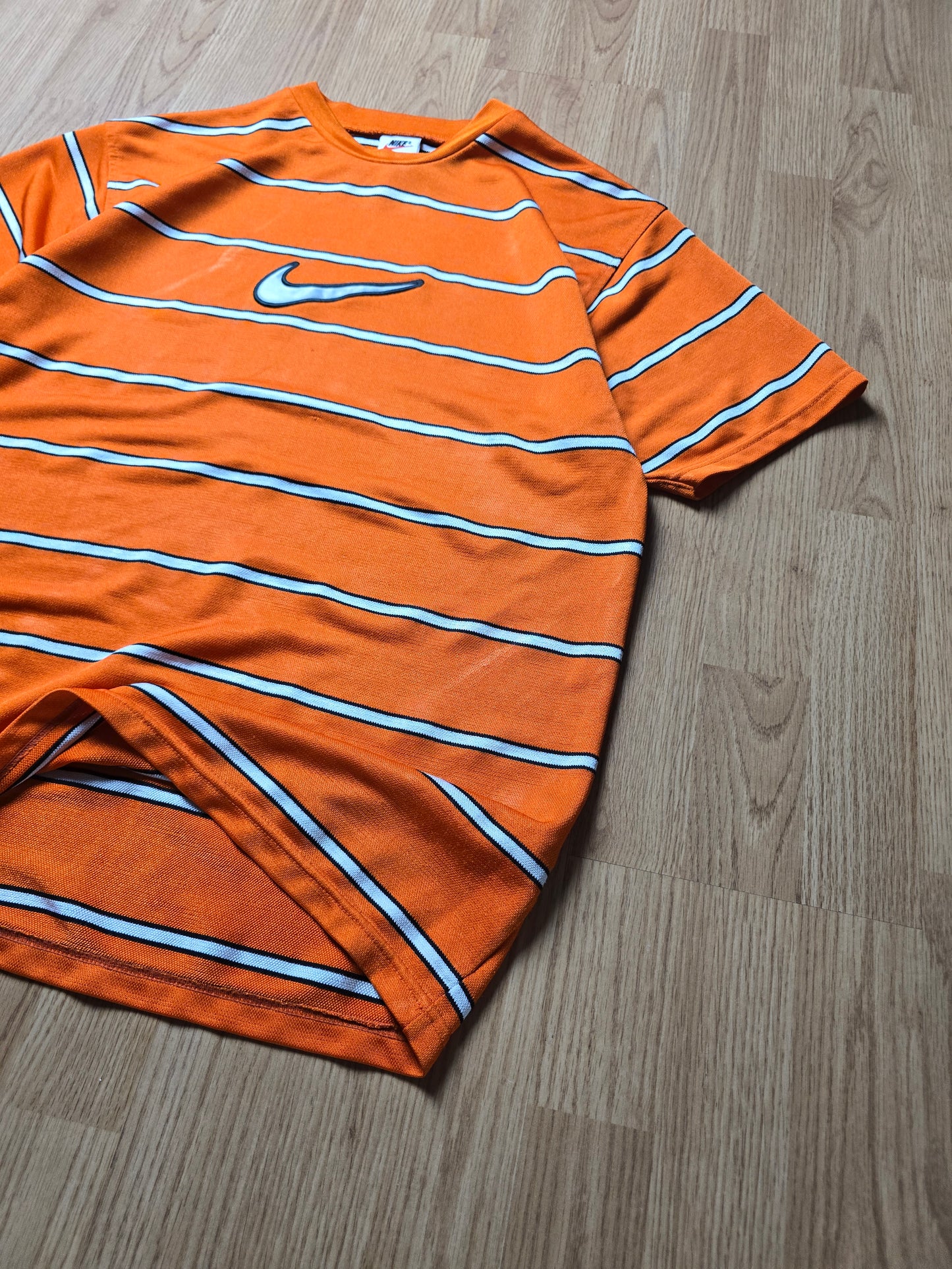 90s Nike Striped Sports Jersey (M)