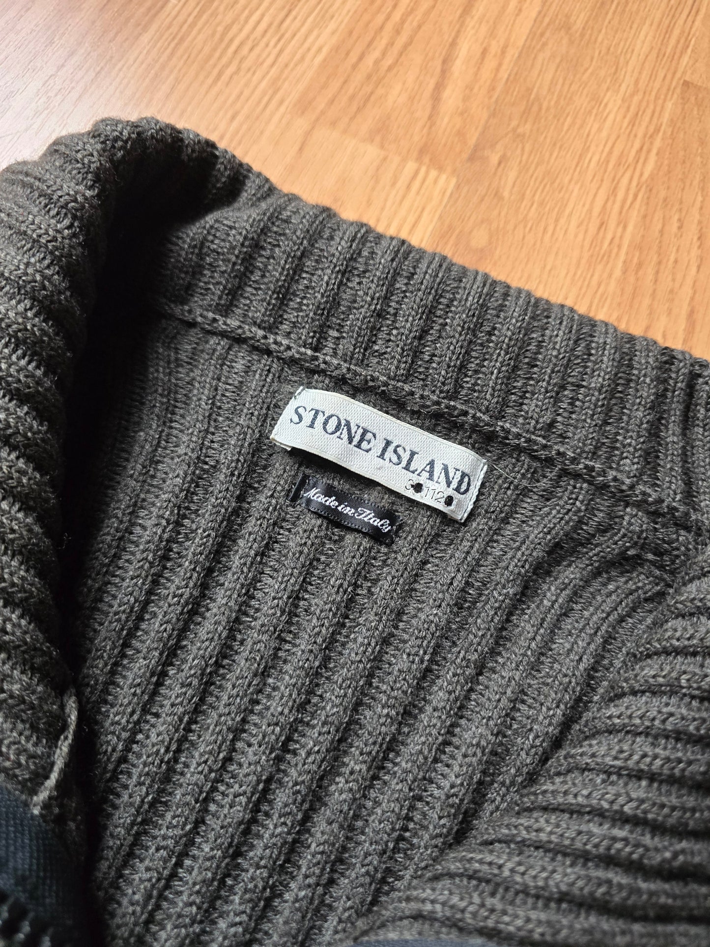 Stone Island AW01 Wool Zip Knitted Cardigan (M)