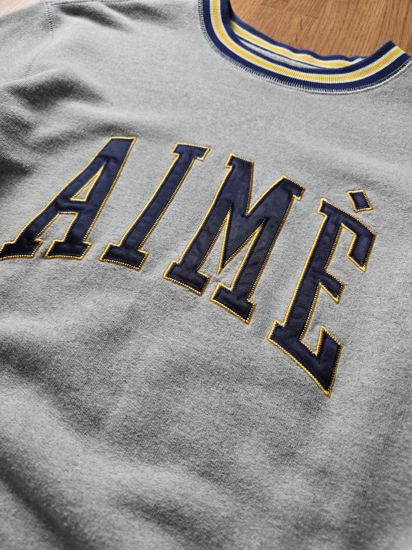 Aime Leon Dore Terry Collegiate Crewneck Sweatshirt (M)