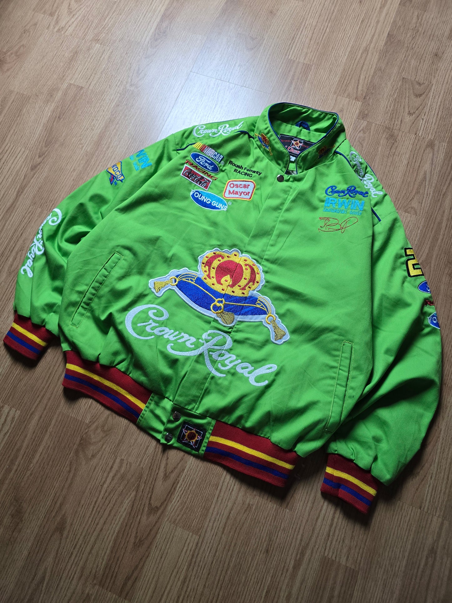 Vintage Crown Royal Nascar Racing Jacket (L)