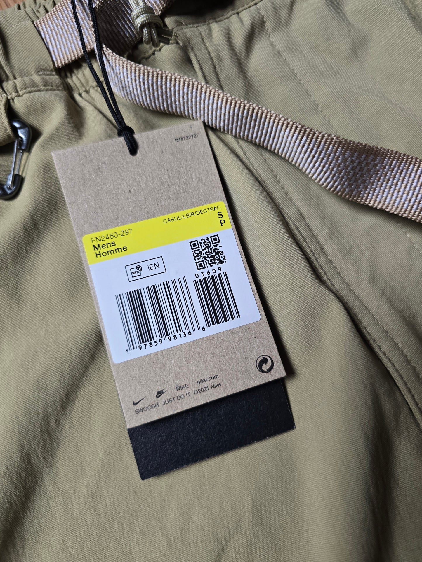 Nike ACG UV Hike Lightweight Technical Belted Shell Pants (S)