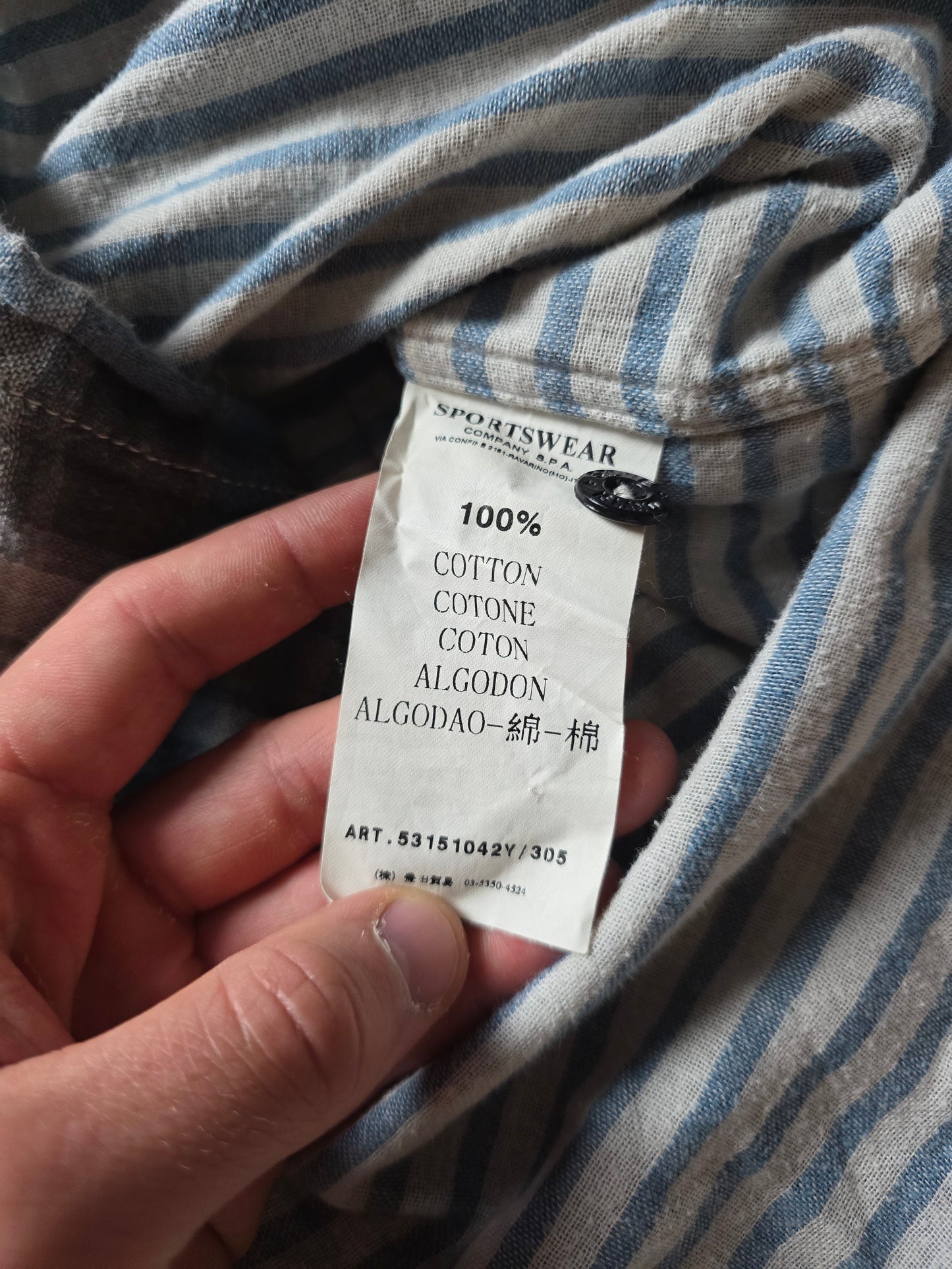 Stone Island AW10 Cotton Plaid Shirt (S)