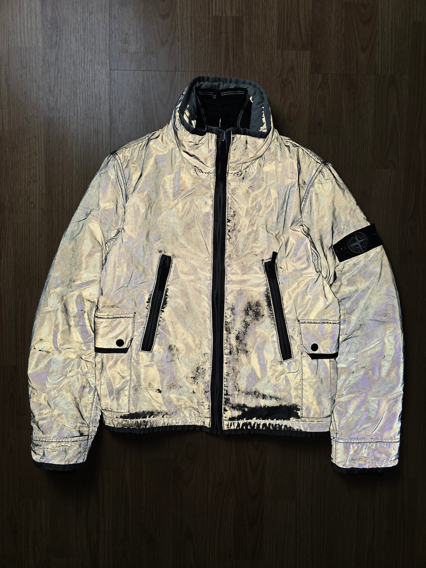 Stone Island 30th Anniversary Liquid Reflective Jacket (S)