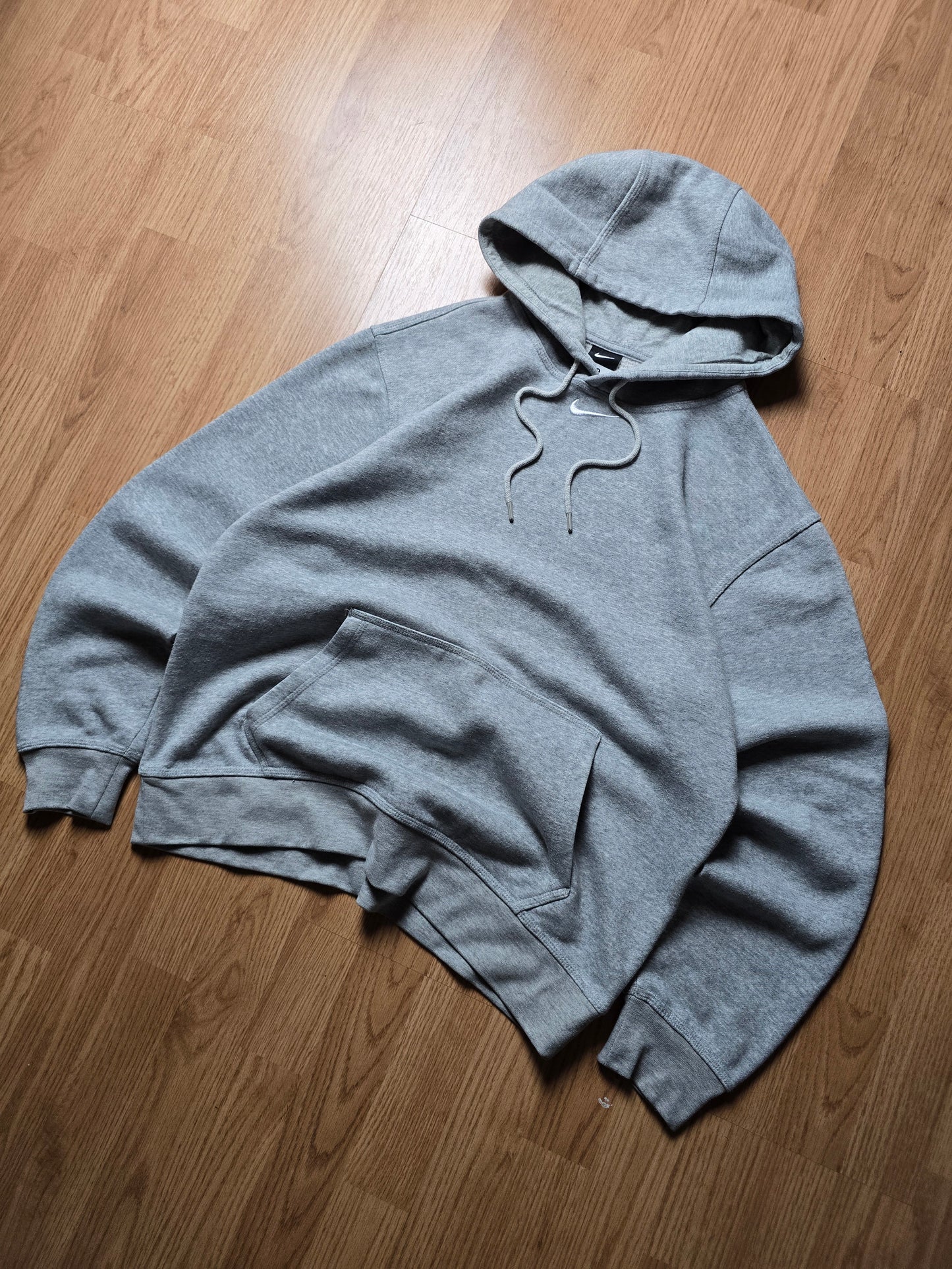 00s Nike Centre Swoosh Embroidered Hoodie (M)