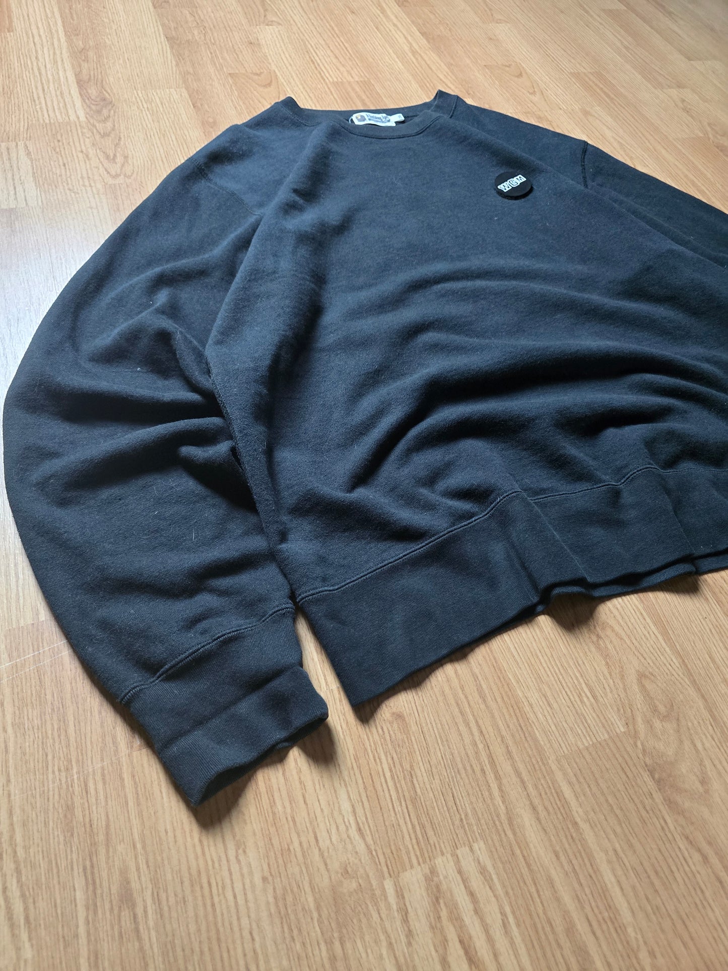 BAPE WGM Shark Emblem Crewneck Sweatshirt (XL/XXL)