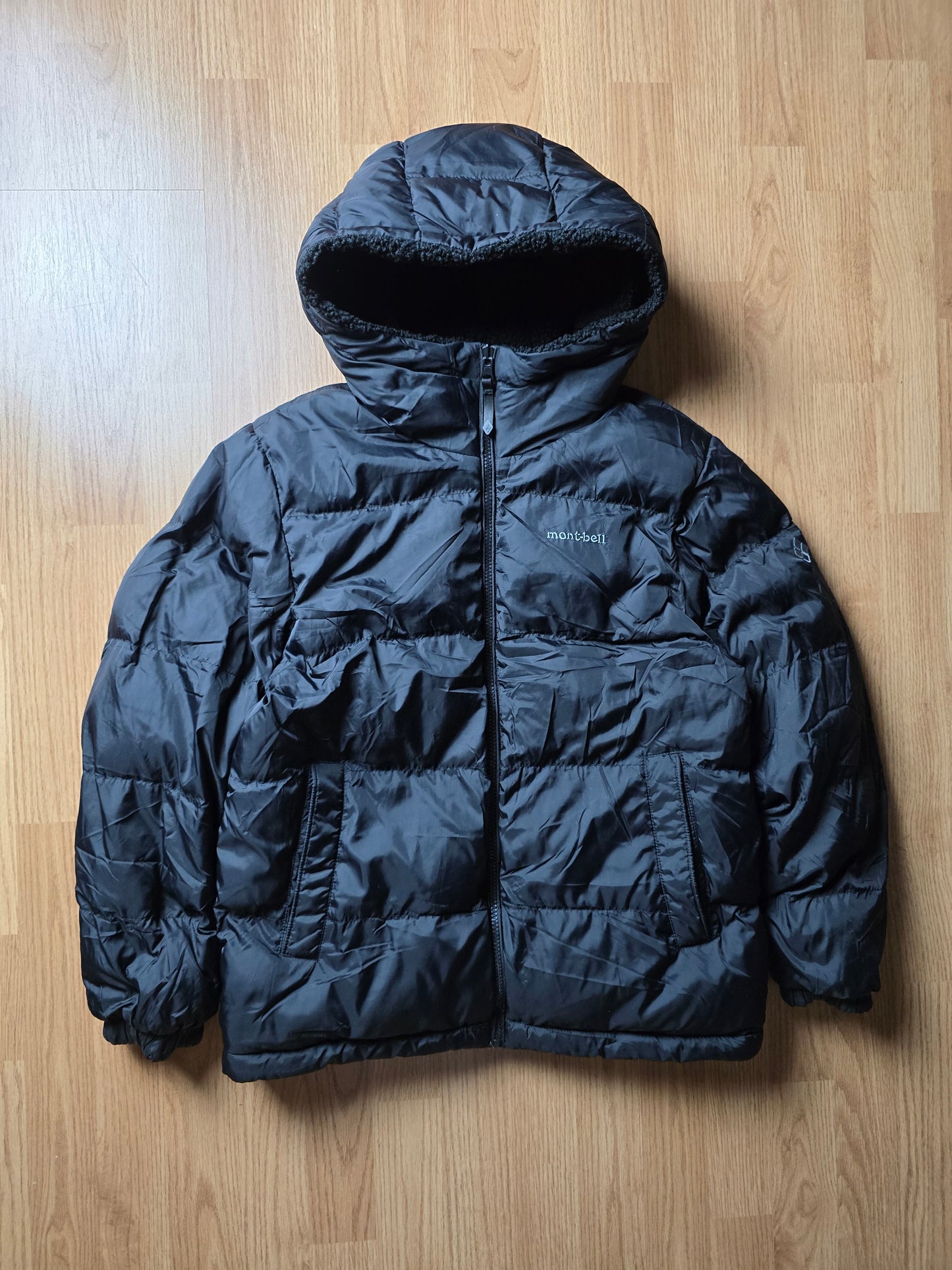 Montbell Reversible Sherpa Down Hooded Puffer Jacket (S)