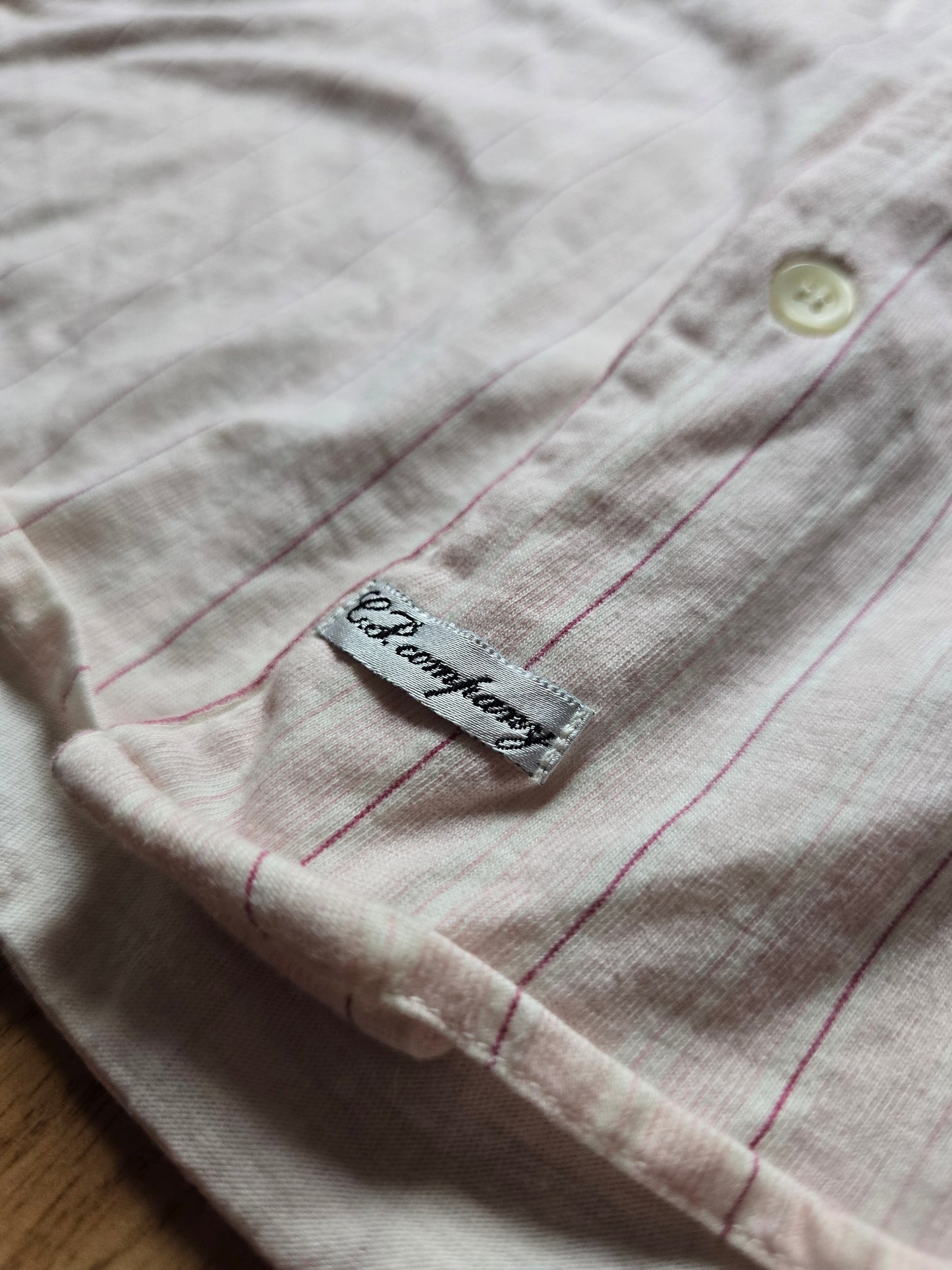 C.P. Company SS04 Pinstripe Cotton Shirt (M)