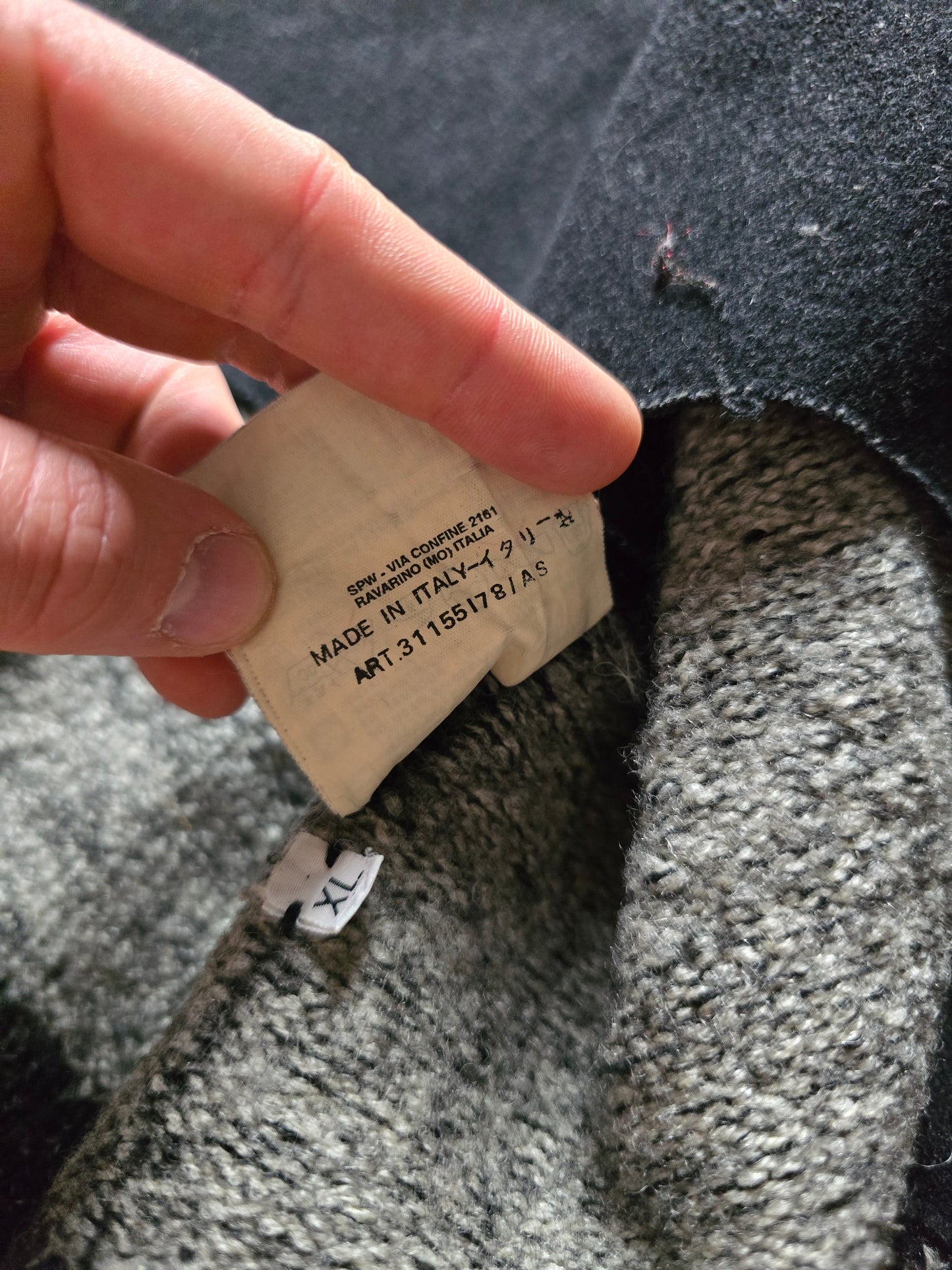 RARE Stone Island AW99 Heavyweight Wool Coat With Removable Dutch Rope Liner (XL)