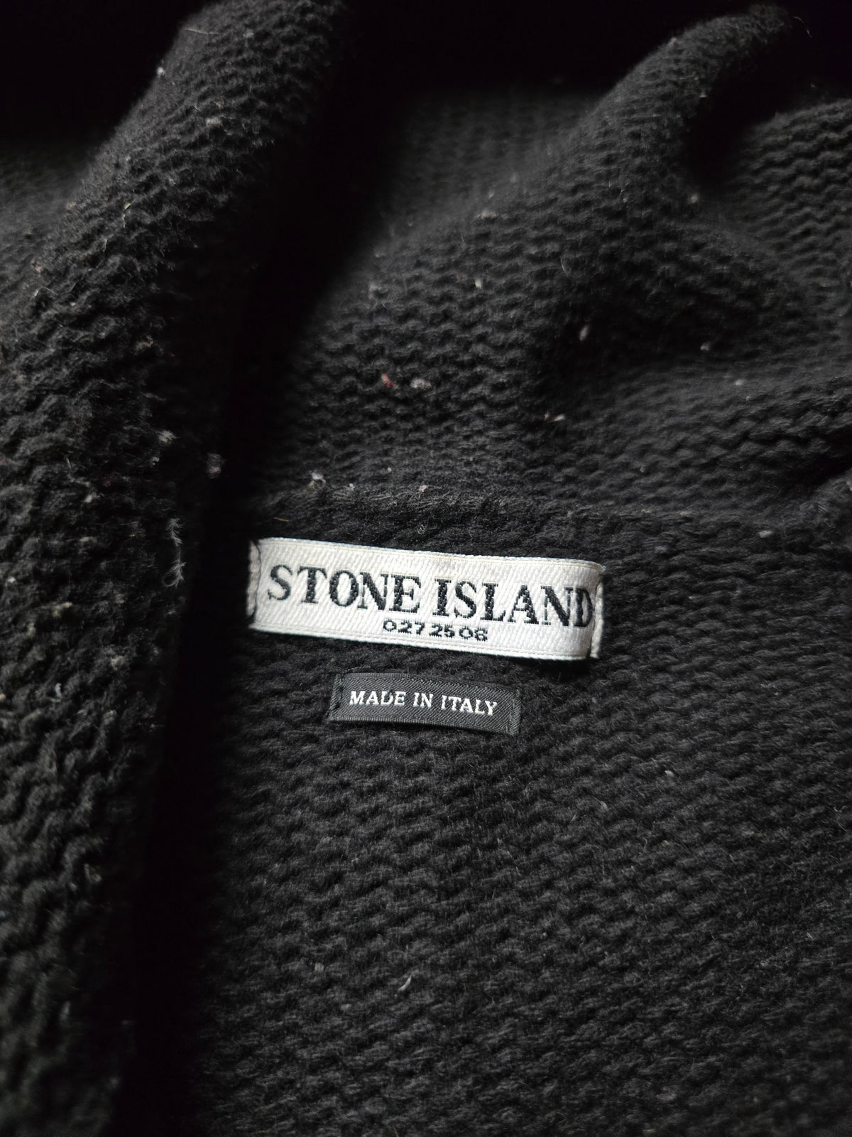 Stone Island AW05 Cotton Knit Zip Hoodie (M)