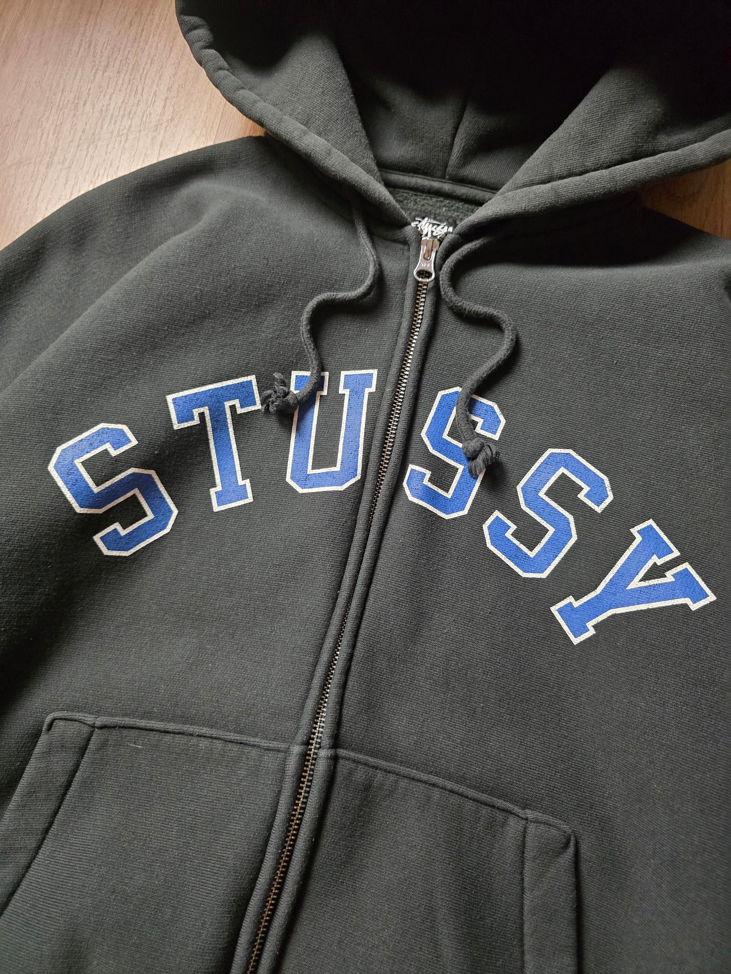 Stussy Faded Graphic Zip Hoodie (M)